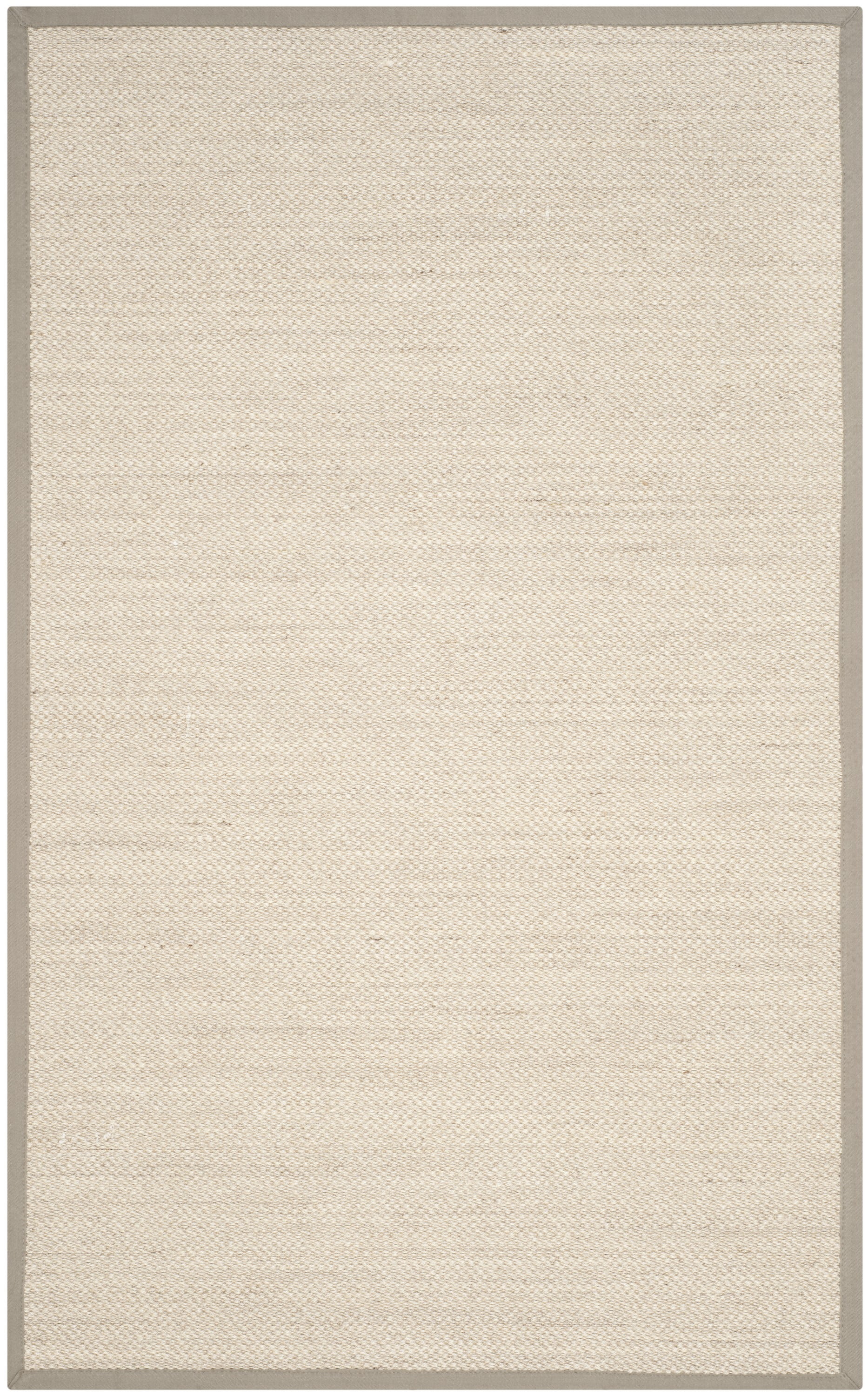 SAFAVIEH Natural Fiber Kentigern Border Seagrass Area Rug, Marble/Khaki, 3' x 5'