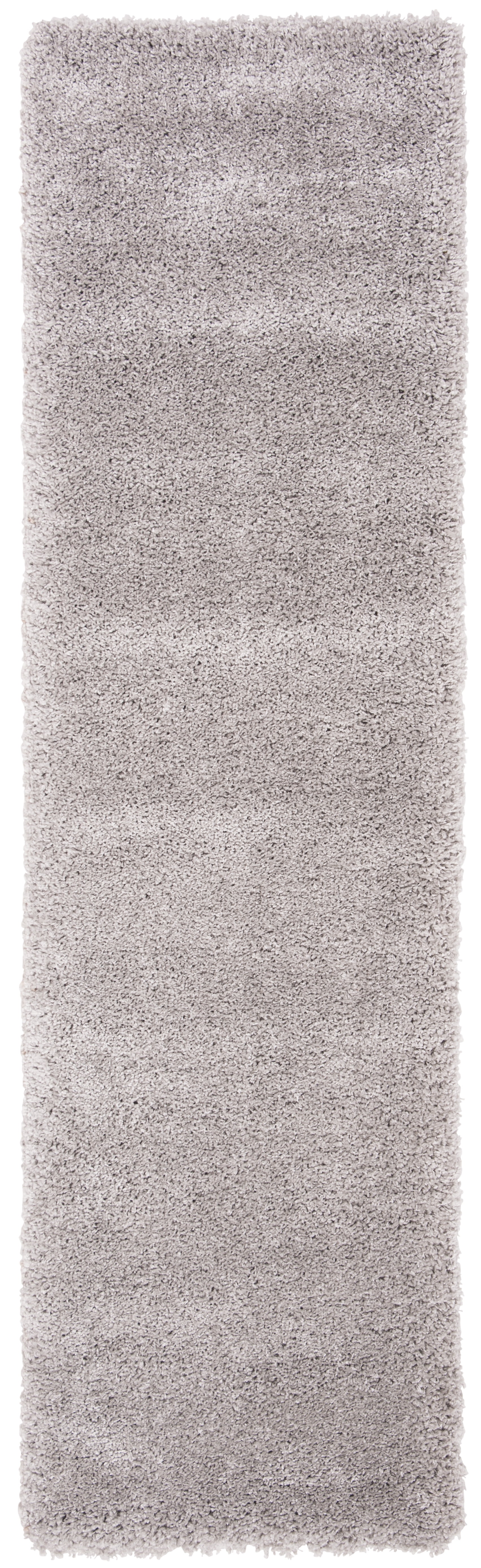 SAFAVIEH Royal Juliet Solid Plush Shag Runner Rug, Grey, 2'2" x 8'
