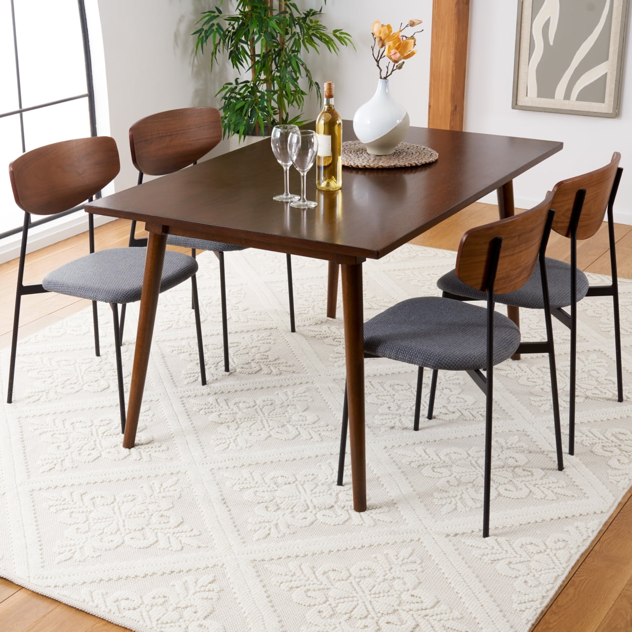 SAFAVIEH Vermont Wayland Trellis Area Rug, Ivory, 5' x 8'