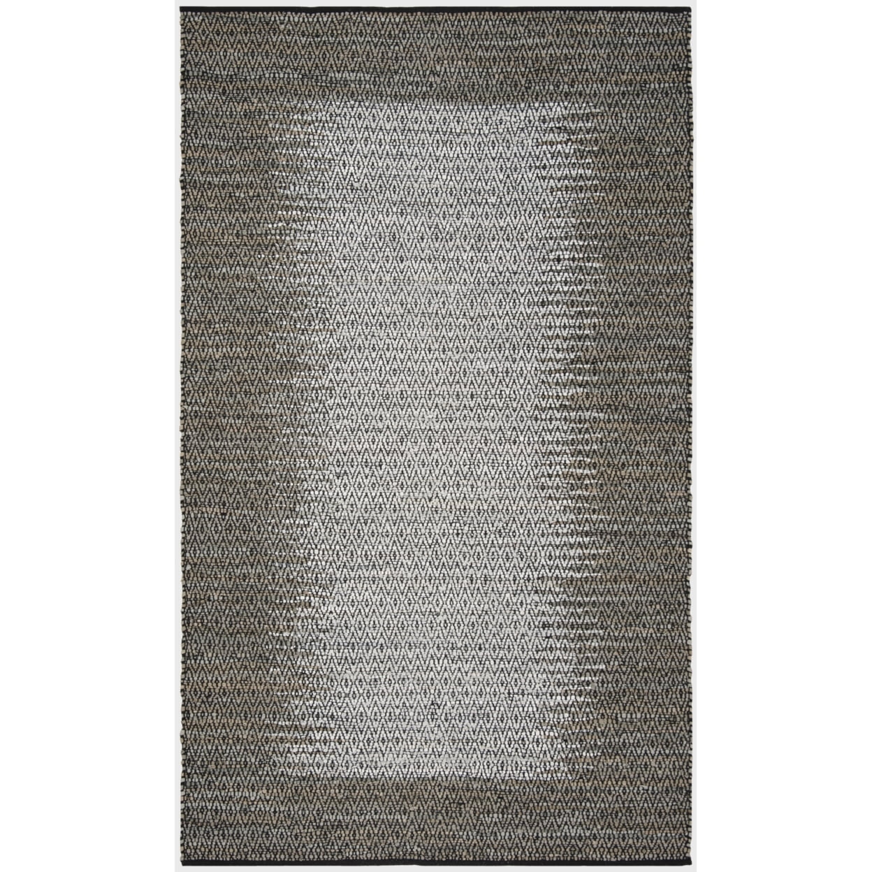 SAFAVIEH Vintage Leather Rordan Diamond Trellis Area Rug, Light Grey/Grey, 5' x 8'