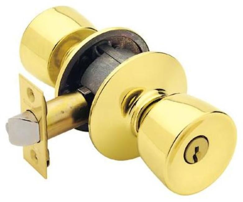 SCHLAGE Lock CO F51 BEL 605 KA4 Bell Entry Lockset, Brass