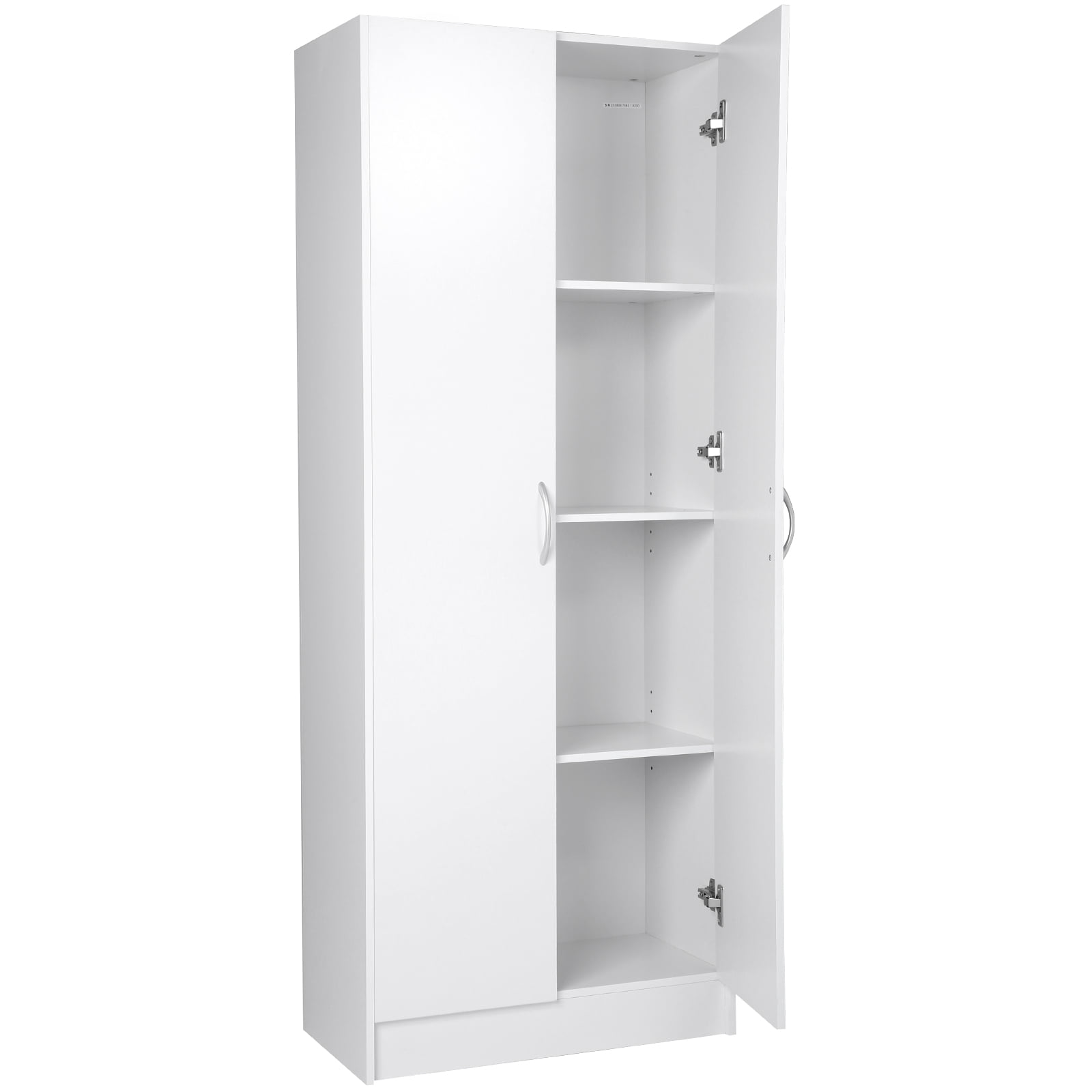 KFFKFF Kitchen Pantry Cabinet with Doors and Adjustable Shelves ，24" x 12" x 60" Tall Food Pantry Storage Cabinet for Kitchen, Living Room and Dinning Room 110LB Loading