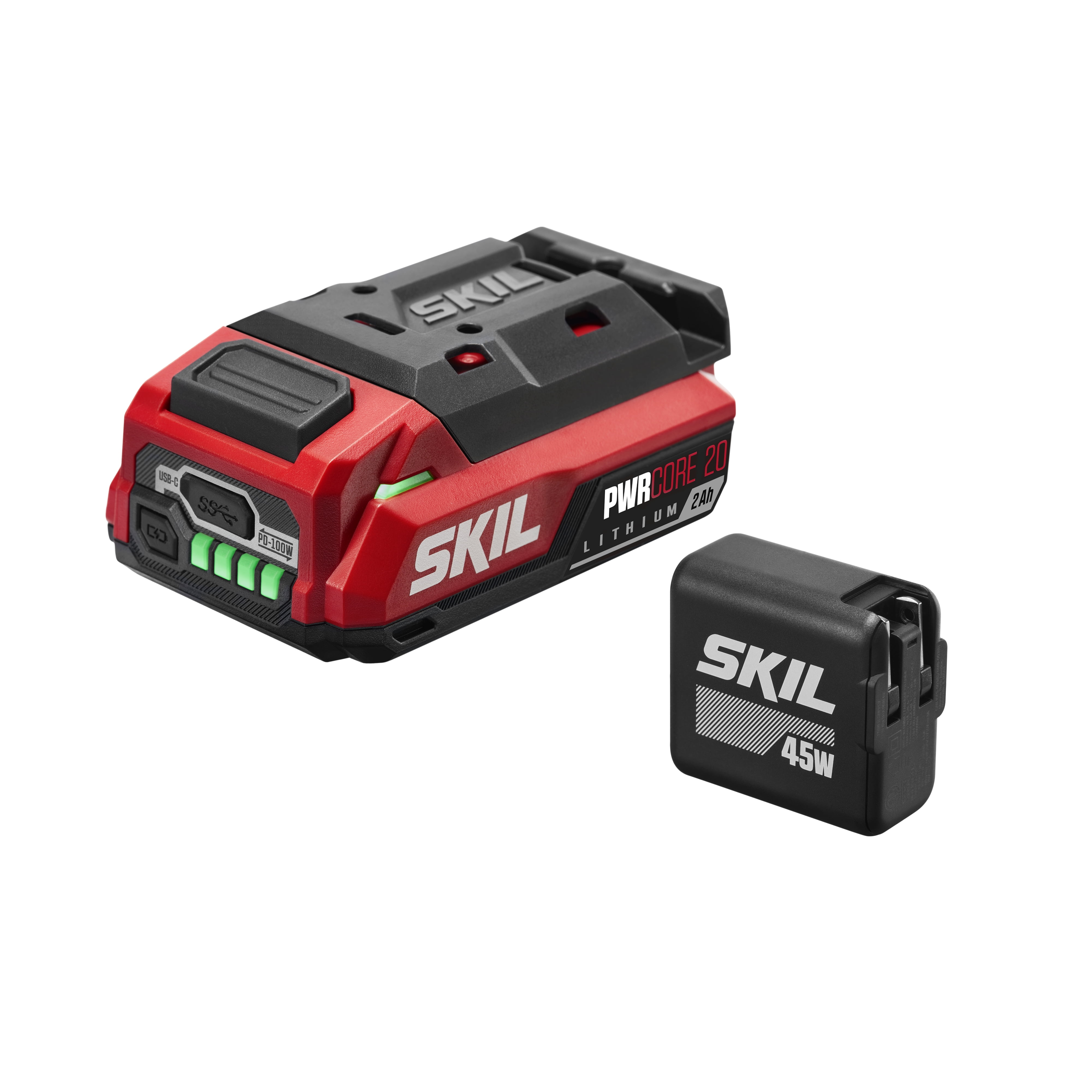 SKIL CB5100B-11 PWR CORE 20V 2.0Ah Lithium Battery and Charger Starter Kit