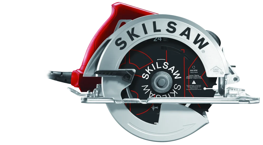 SKILSAW 15 Amp Corded 7-1/4 inch Circular Saw, 51° Precision Beveling Capacity with 24-Tooth SKILSAW Blade, Model SPT67WE-01