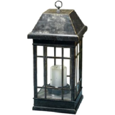 22" Solar Powered Candle Lantern