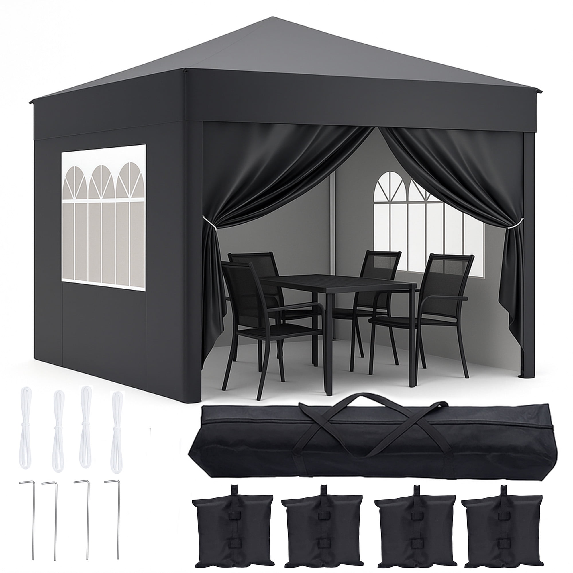 SUGIFT 10 Person Durable Canopy Tent with Carry Bag