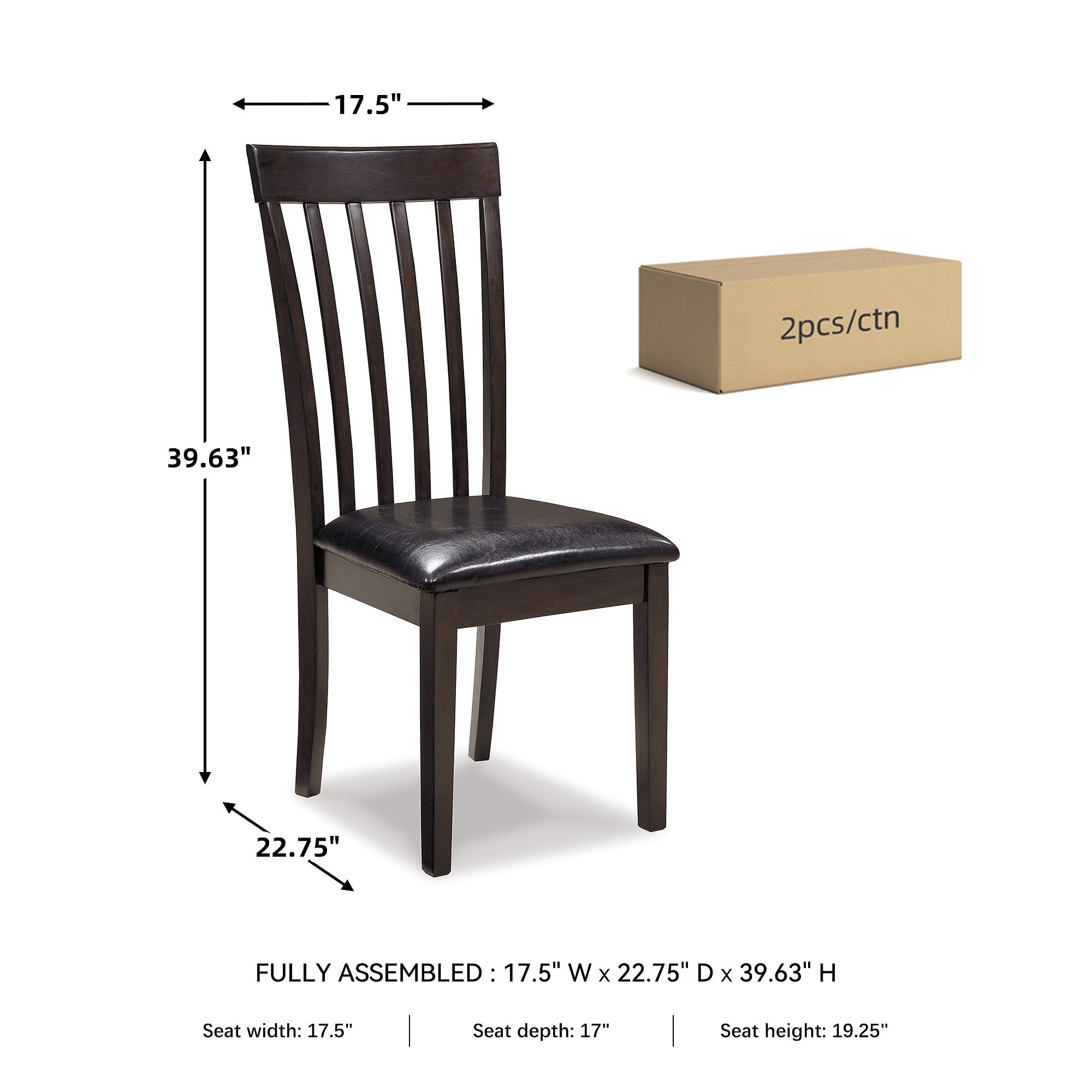 Signature Design by Ashley Contemporary Hammis Dining Drop Leaf Table Dark Brown