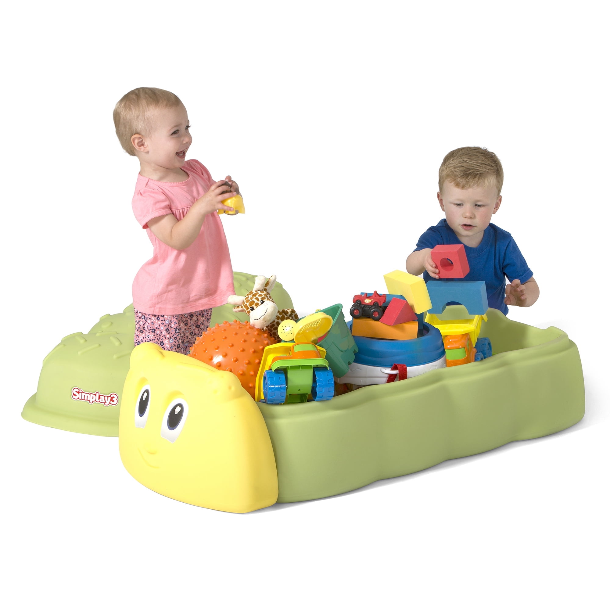 Simplay3 Caterpillar Sandbox or Toy Storage Box for Kids