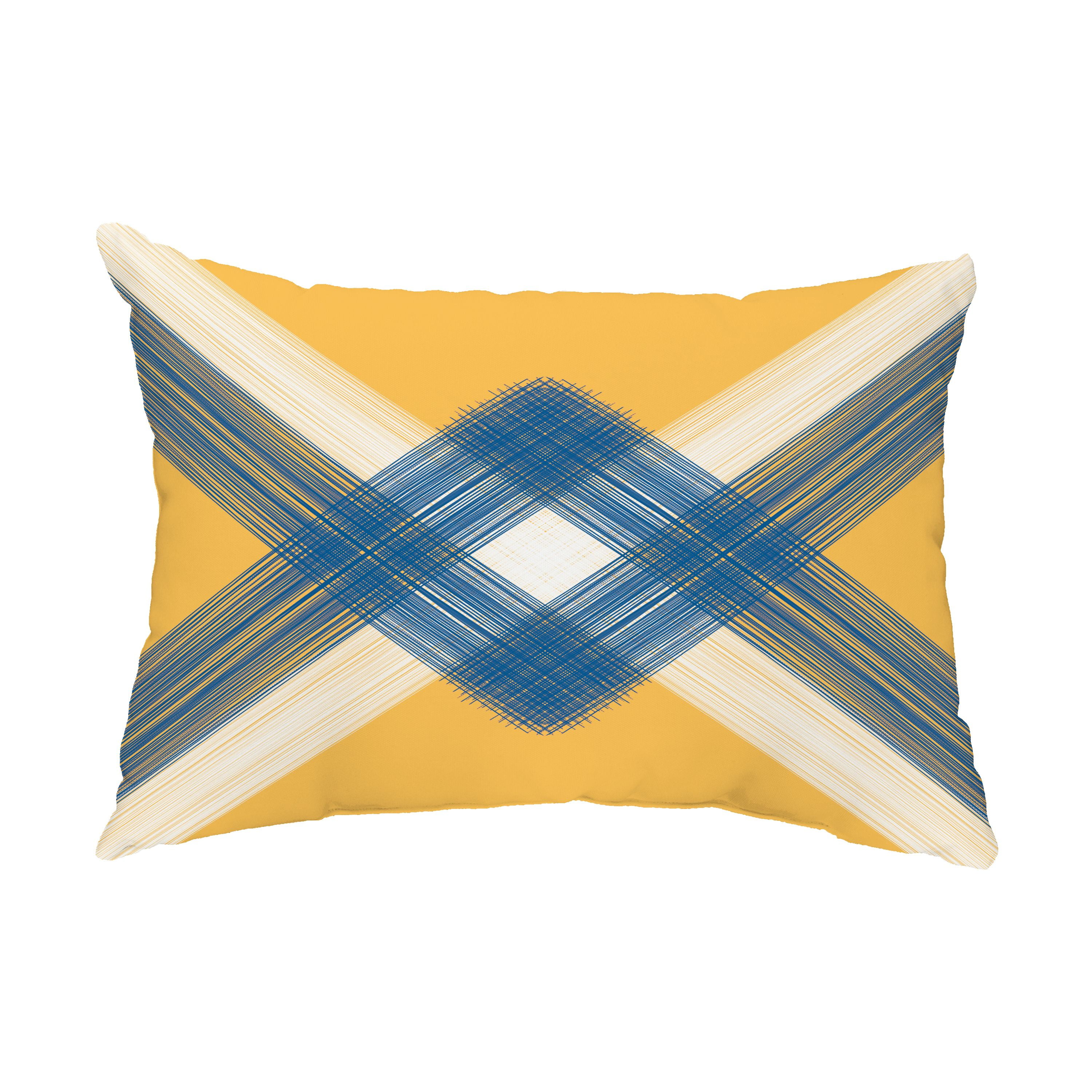 Simply Daisy, 14" x 20" String Art Yellow Decorative Nautical Outdoor Pillow