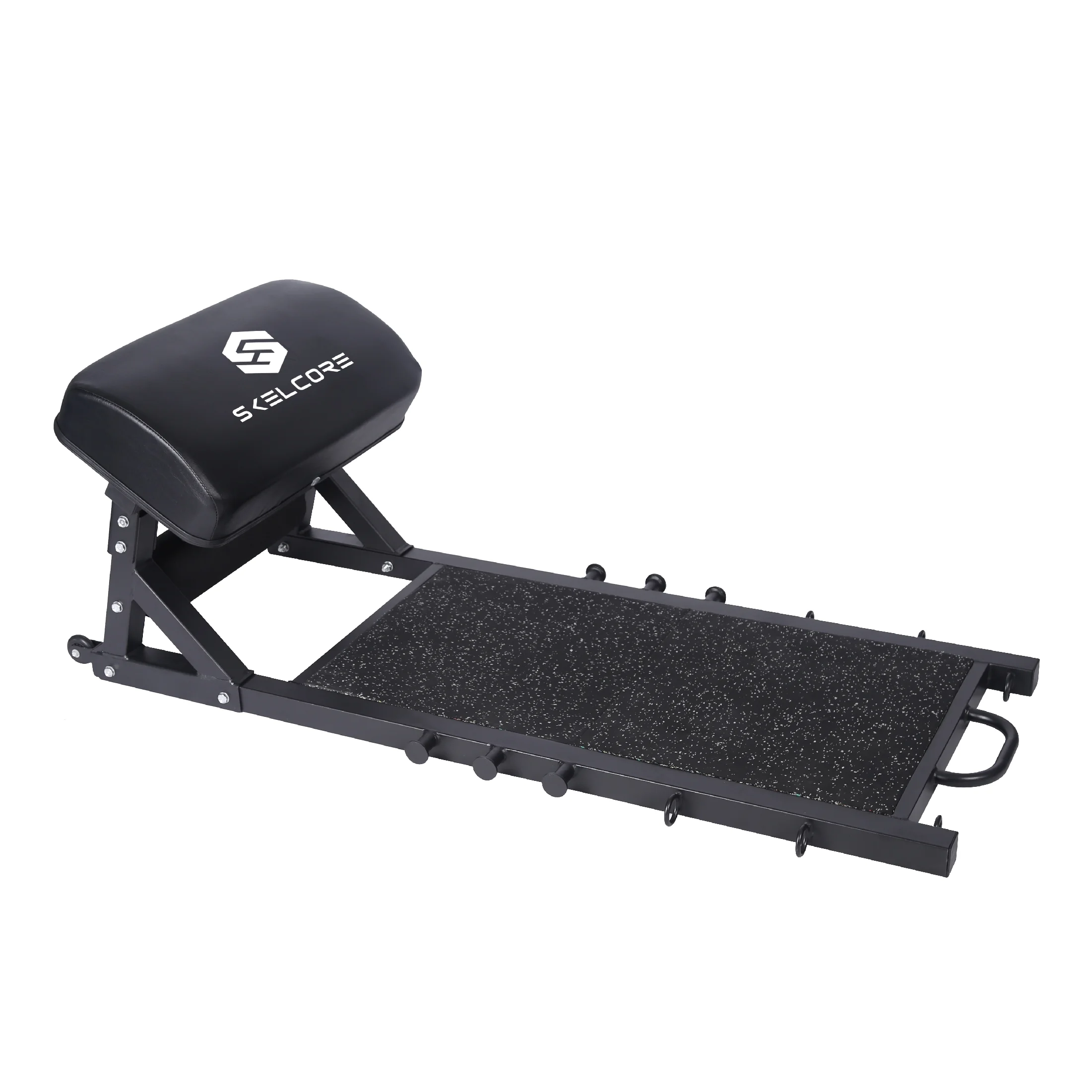 Skelcore Platform Trainer, Full Body Home Gym System, Weights or Bands, Black