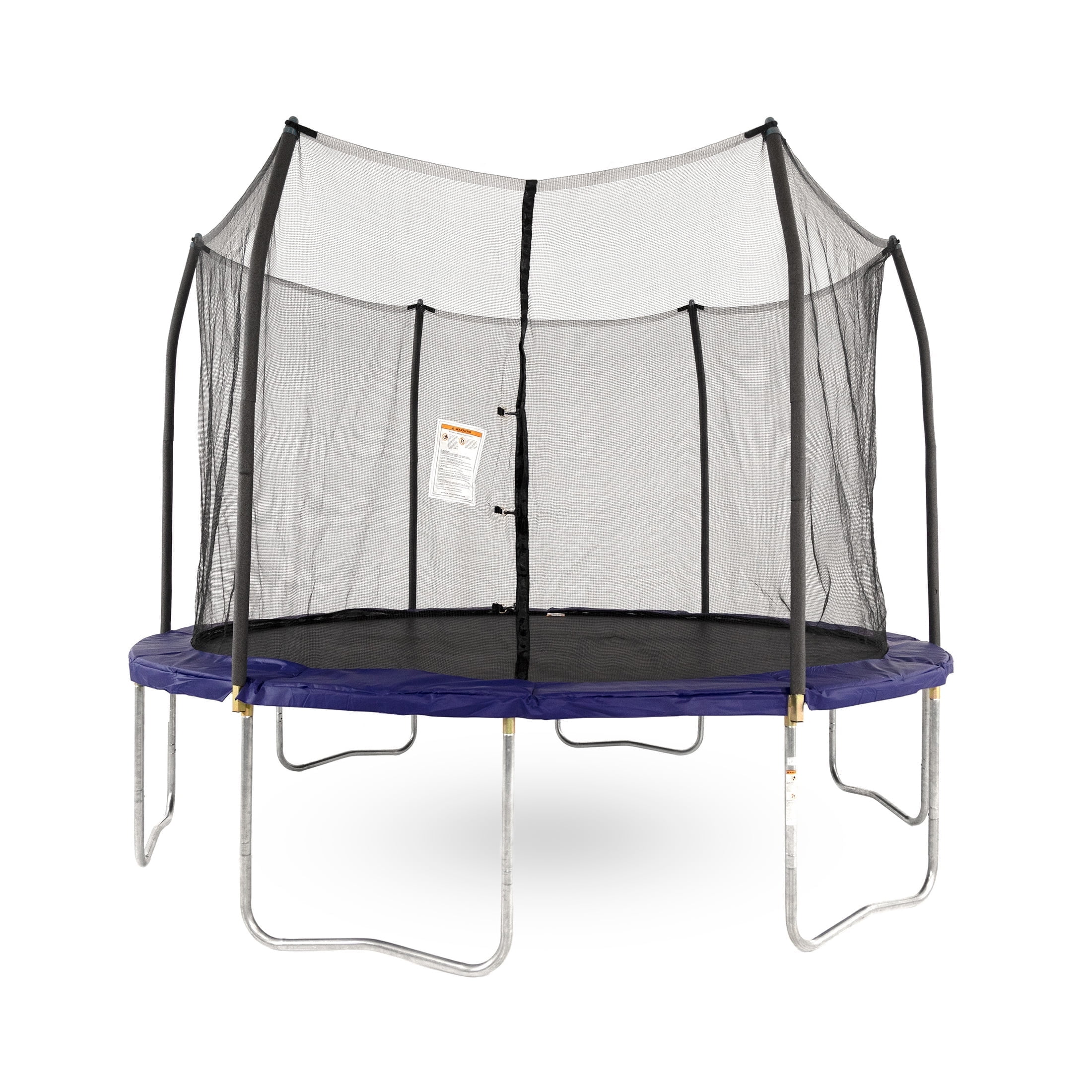 Skywalker Trampolines 12-Foot Round Trampoline with Safety Enclosure Net & Spring Pad - Heavy Duty Outdoor Trampoline for Kids & Adults, Rust-Resistant Steel Frame