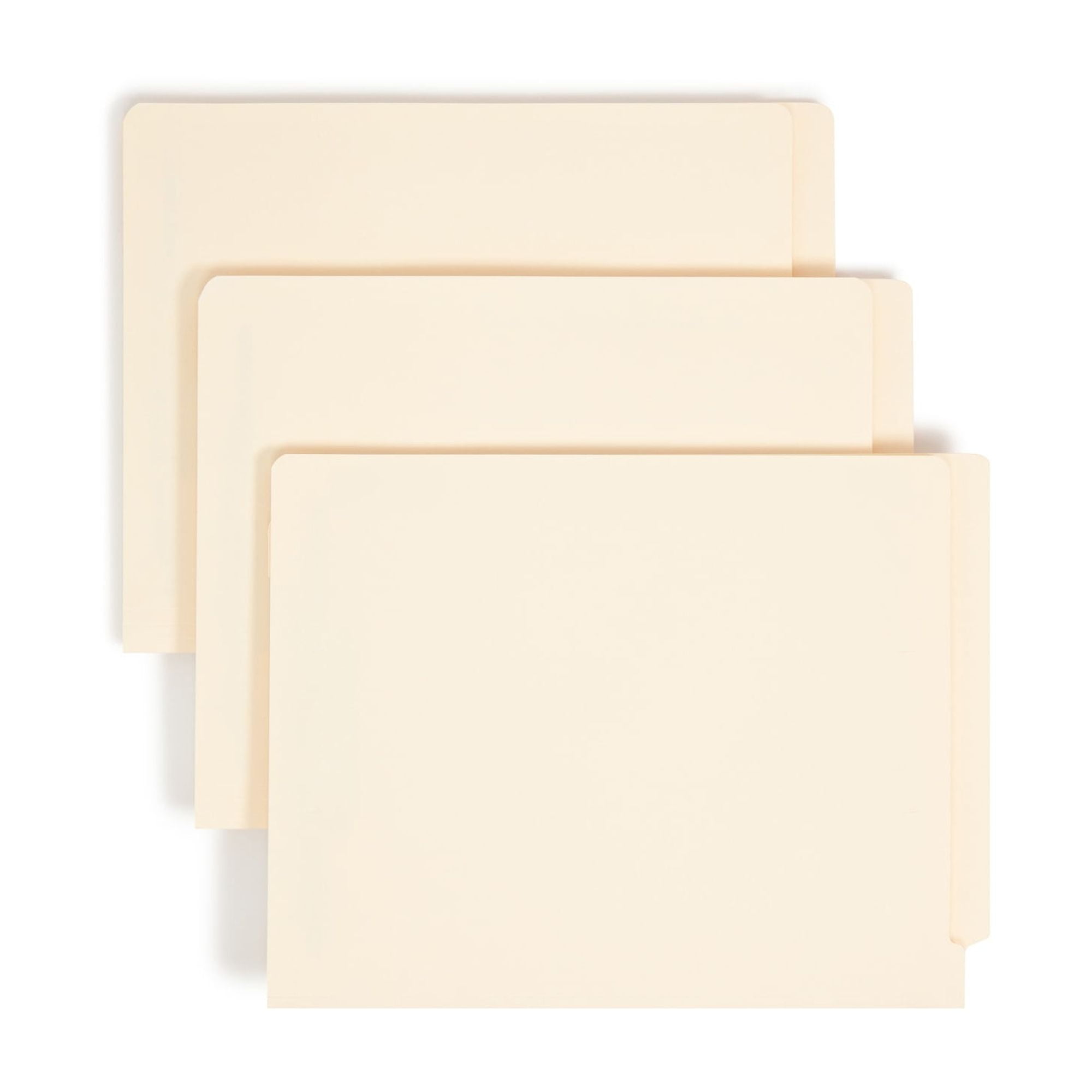 Smead® End-Tab Fastener Folders With Dividers, Letter Size, Manila, Box Of 50