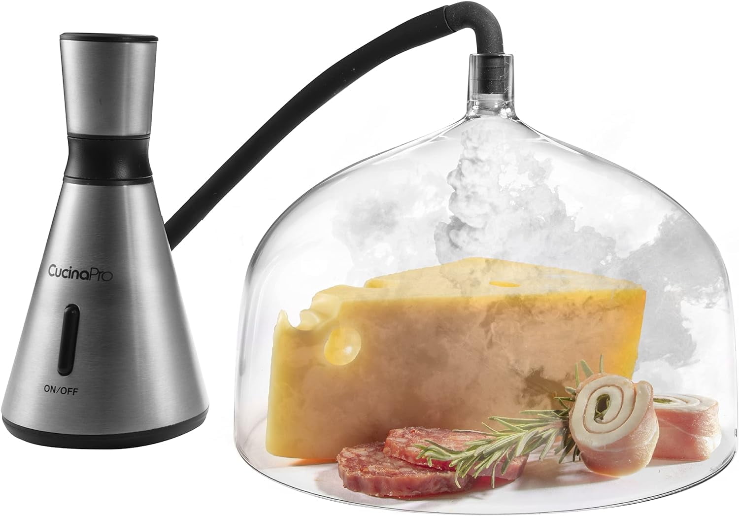 Smoking Gun with XL 7-3/4" Dome- Hot Cold Portable Smoker Infuser Kit for Indoor Outdoor Use- Smoke Meat ,Cheese, Cocktails Faster than Smoker Box, Large Dome Has Greater Capacity, Fall Electric Gift