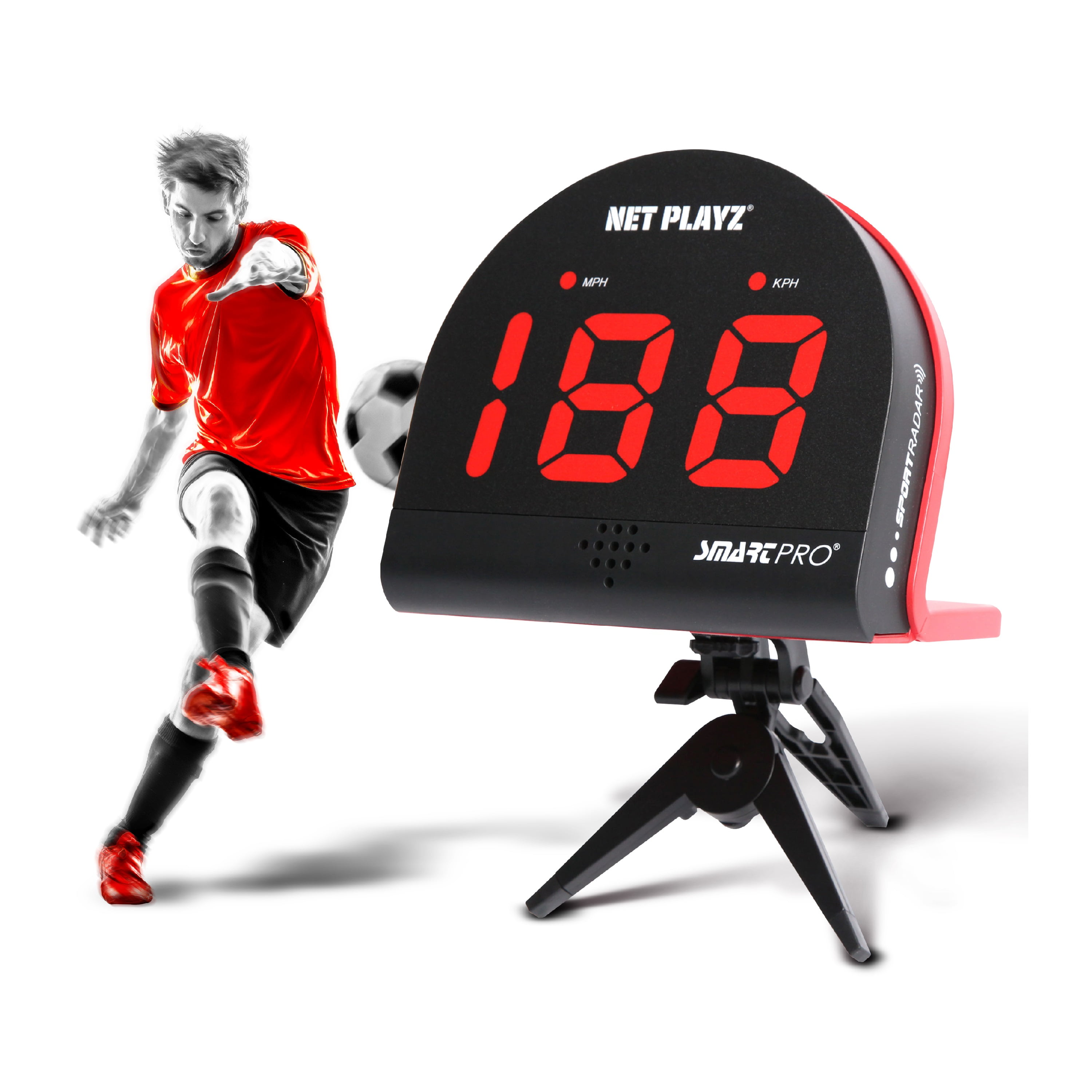 Soccer Radars - NetPlayz Speed Sensors Training Equipment (Hands-Free Radar Guns, Pitching Speed Guns)