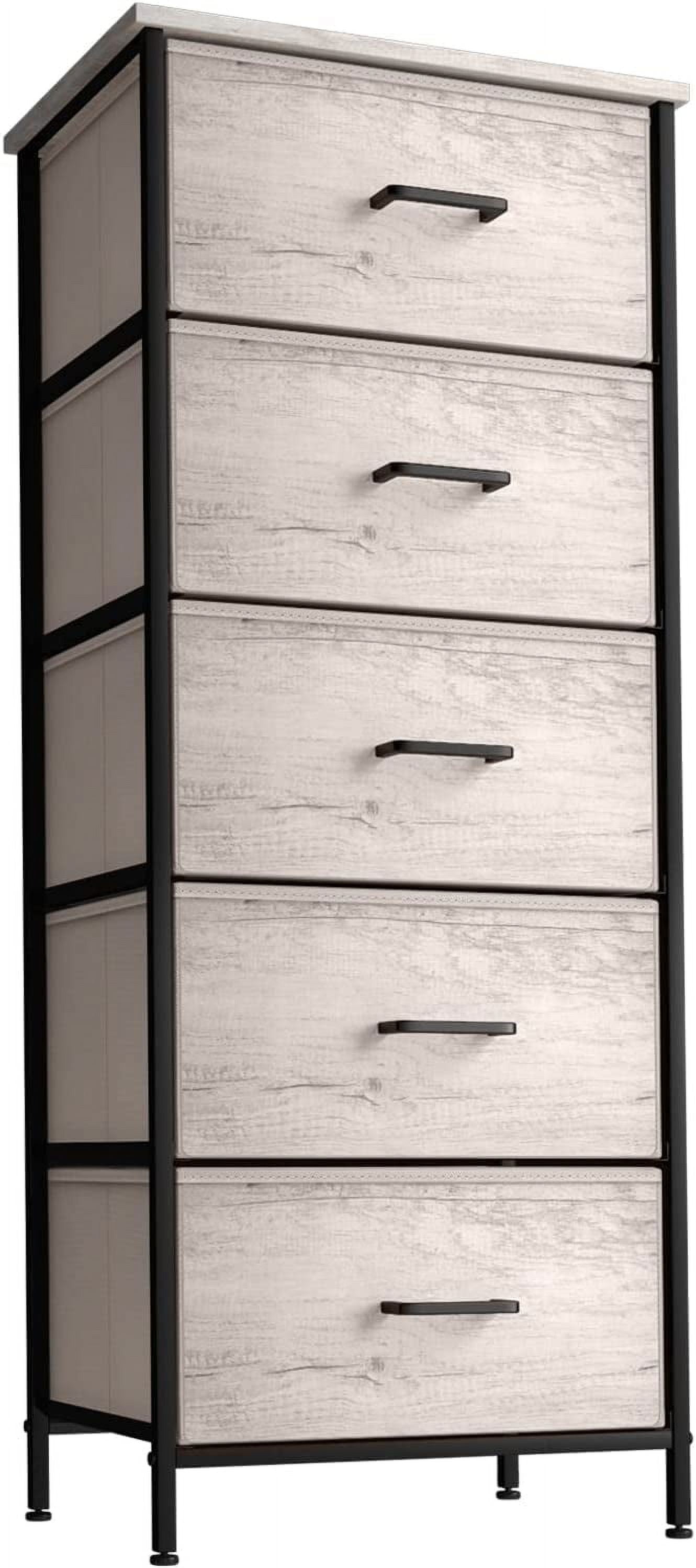 Sorbus Tall Fabric Storage Dresser - Stand Up Tower of Drawers for Bedroom, Dorm, Closet, Living Room, Entryway, & More - Skinny Nightstand Organizer