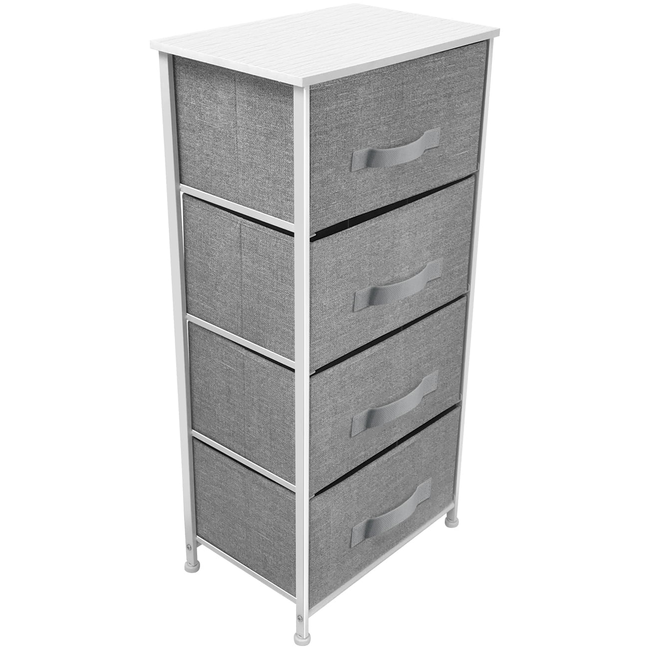 Sorbus 4 Drawer Bedside Nightstand Chest Tower Bedroom Dresser Assorted Colors White