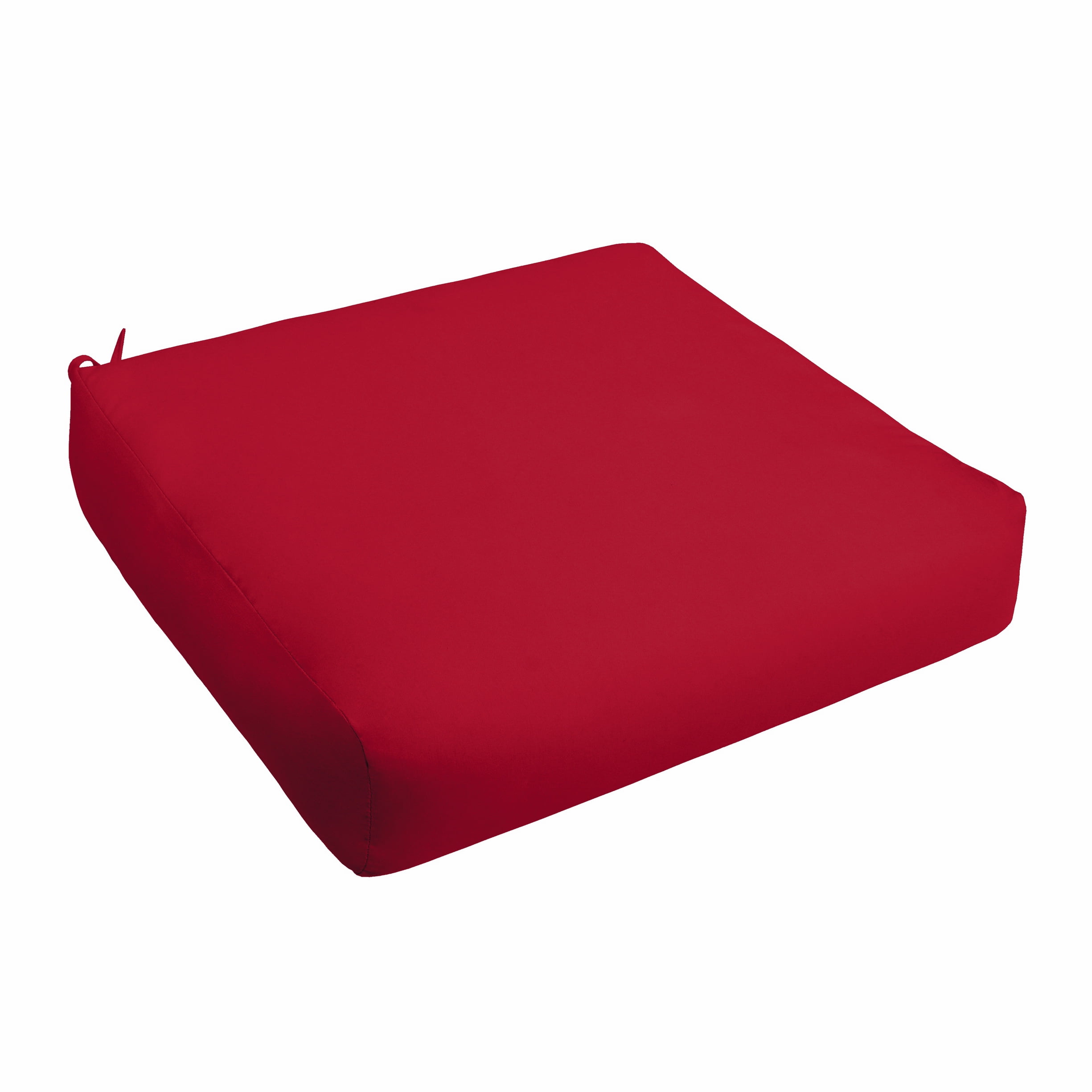 Sorra Home Crimson Red Indoor/Outdoor Deep Seating Cushion, Round Front