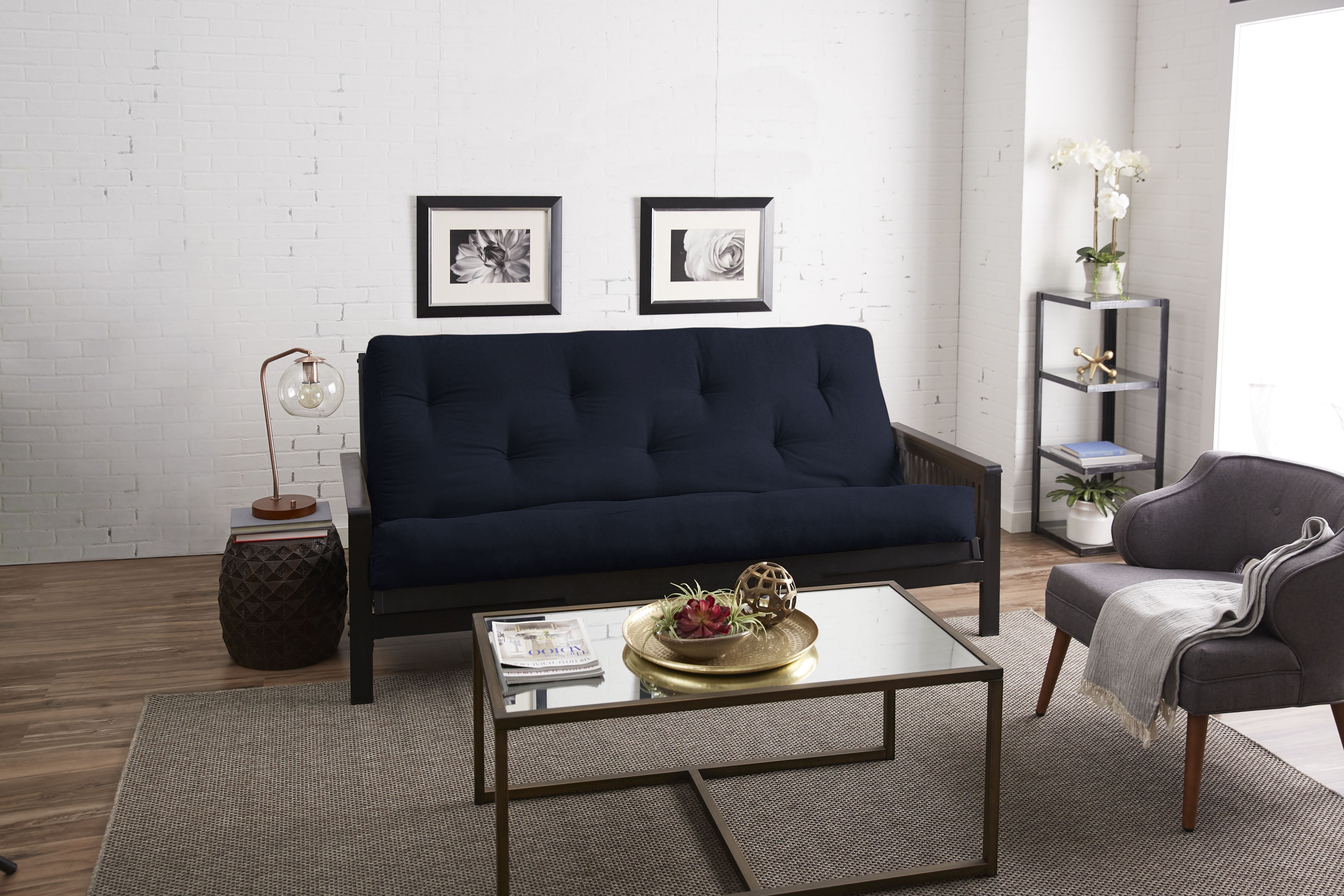 Sorra Home - 10 inch Reversible Tufted Futon Mattress, Full Size