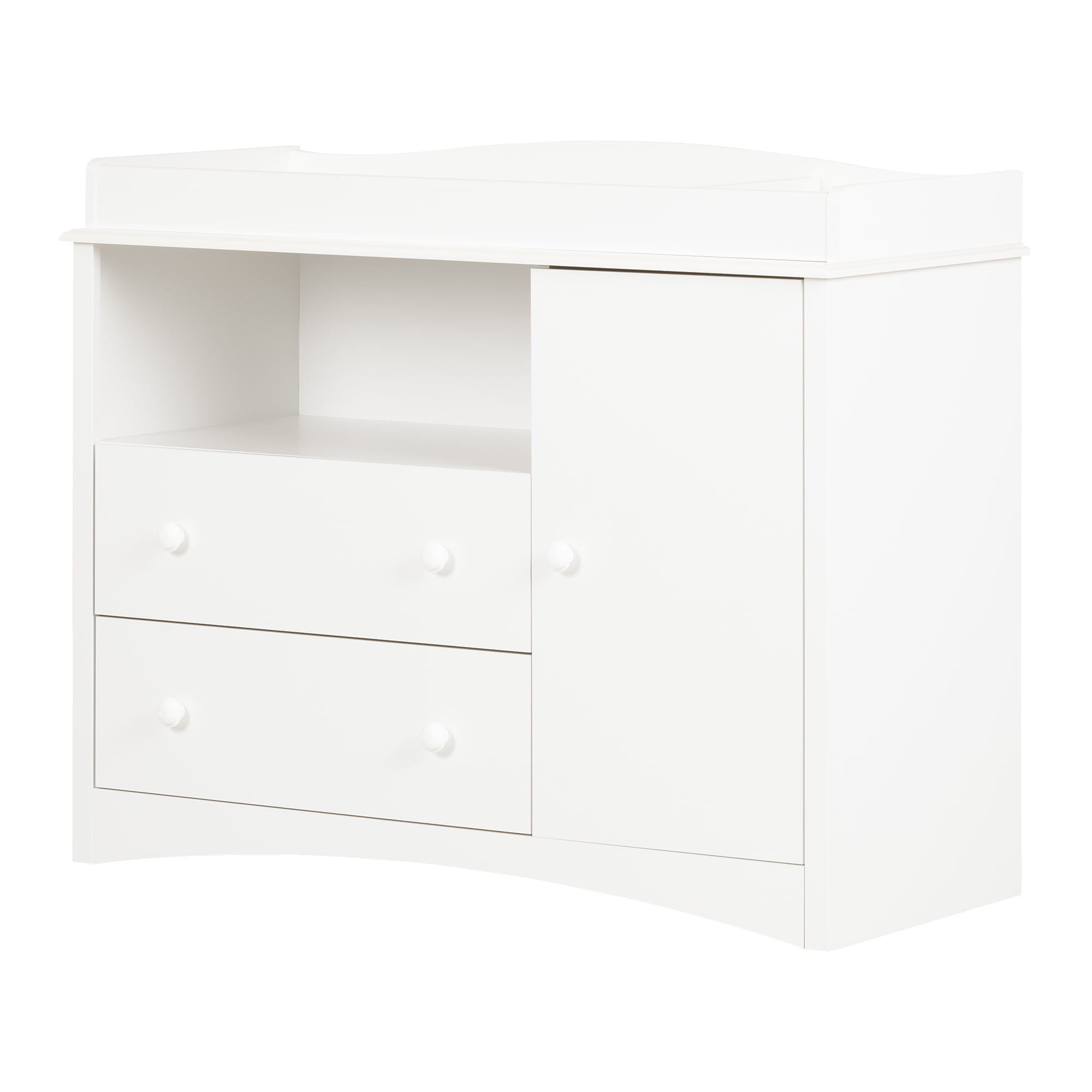 South Shore Peek-a-boo, Contemporary Toddlers Changing table, Wide White