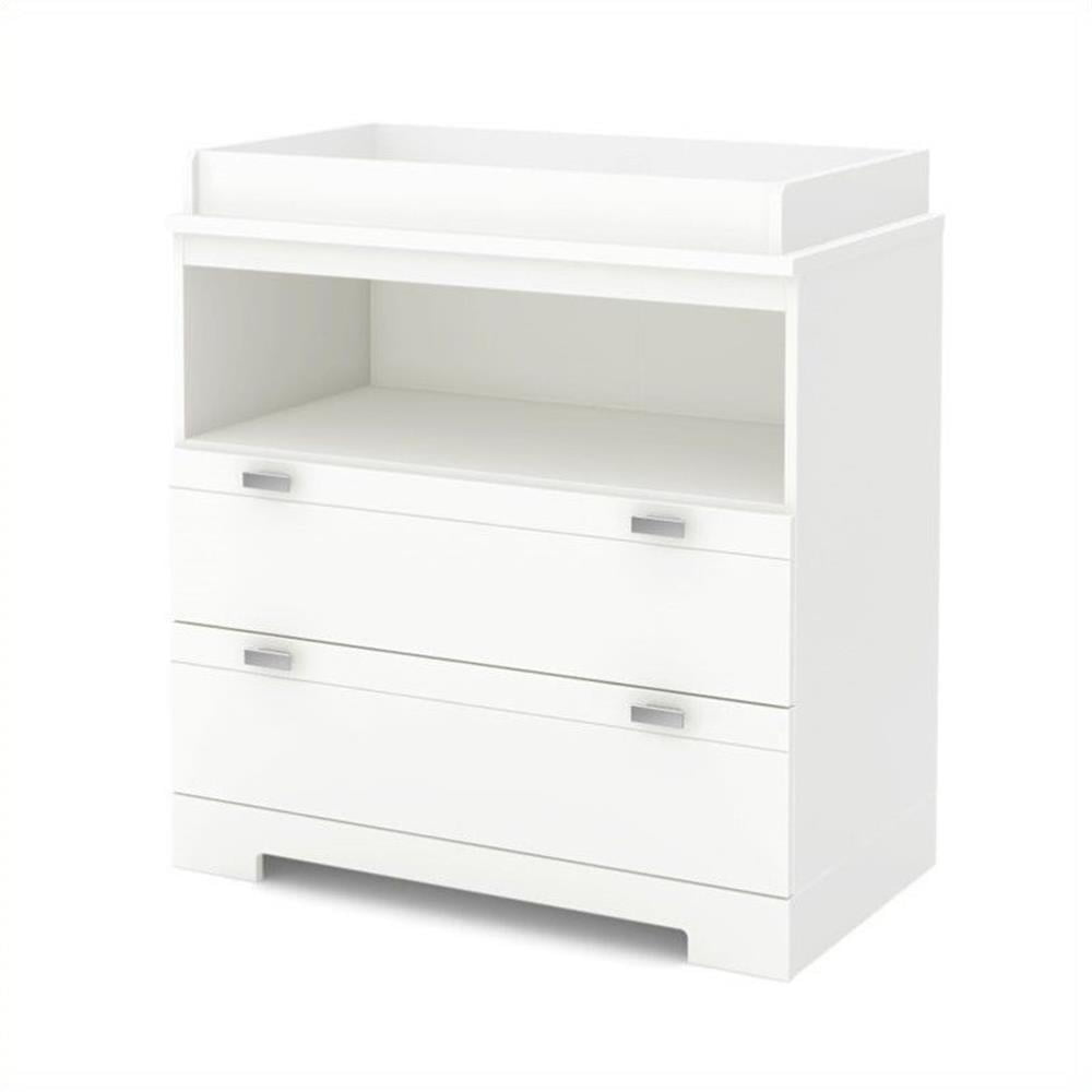 South Shore Reevo Changing Table with Storage, White