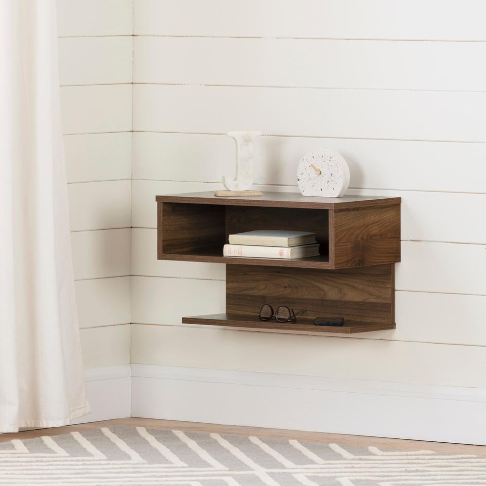 South Shore 10 x 28.75 inches Natural Floating Shelf
