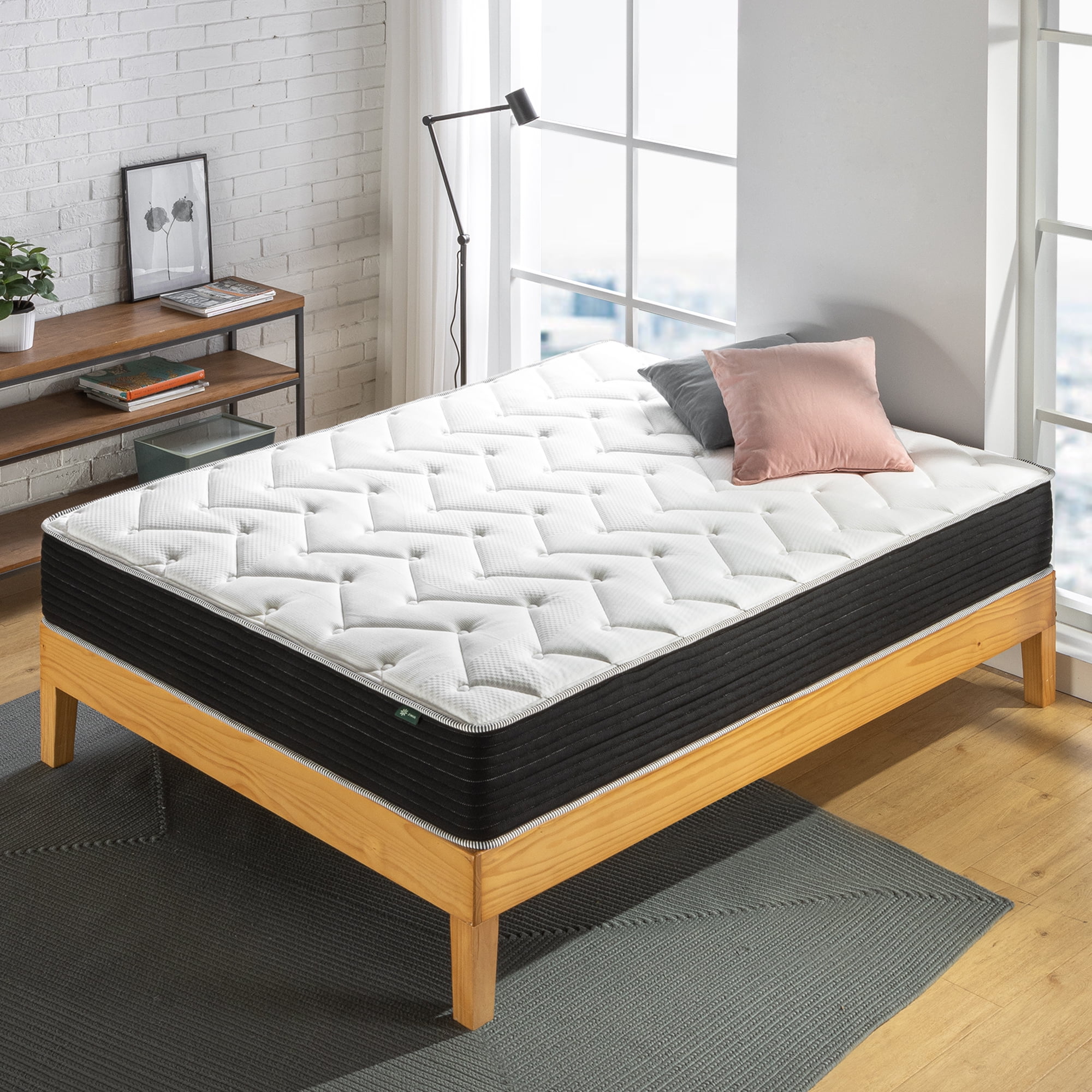 Zinus Spa Sensations 10" Classic Pocket Spring Hybrid Mattress, Adult, Full