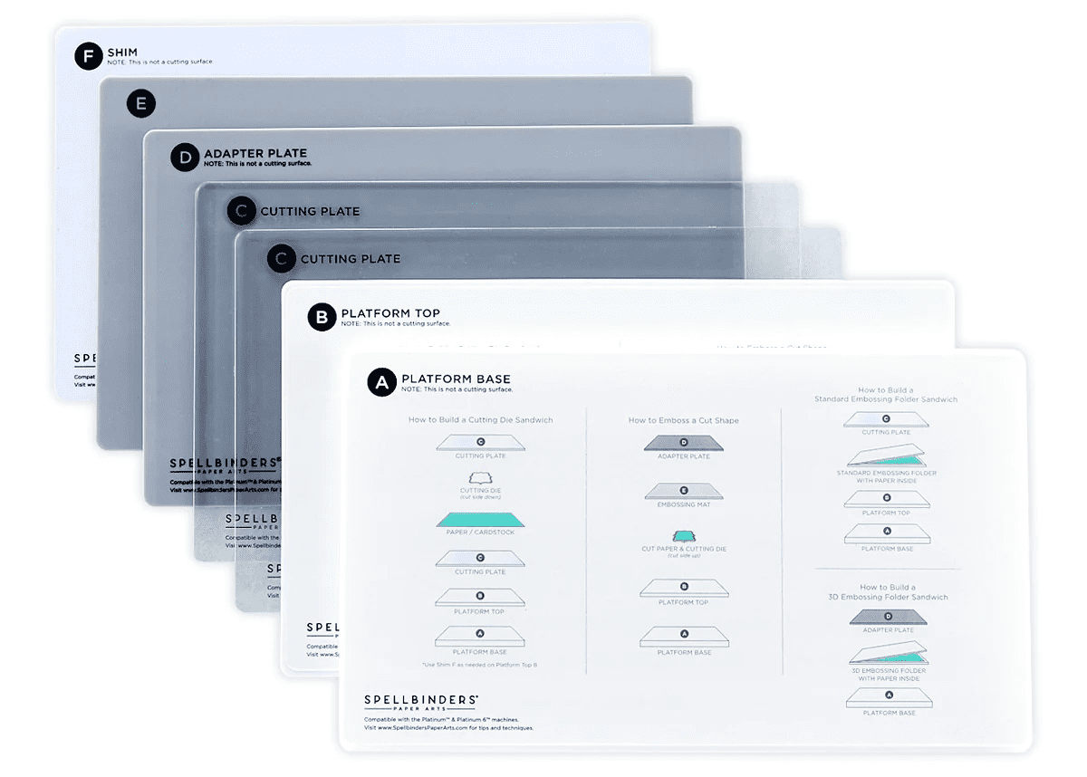 Spellbinders XL Universal Plate System-7 Plates