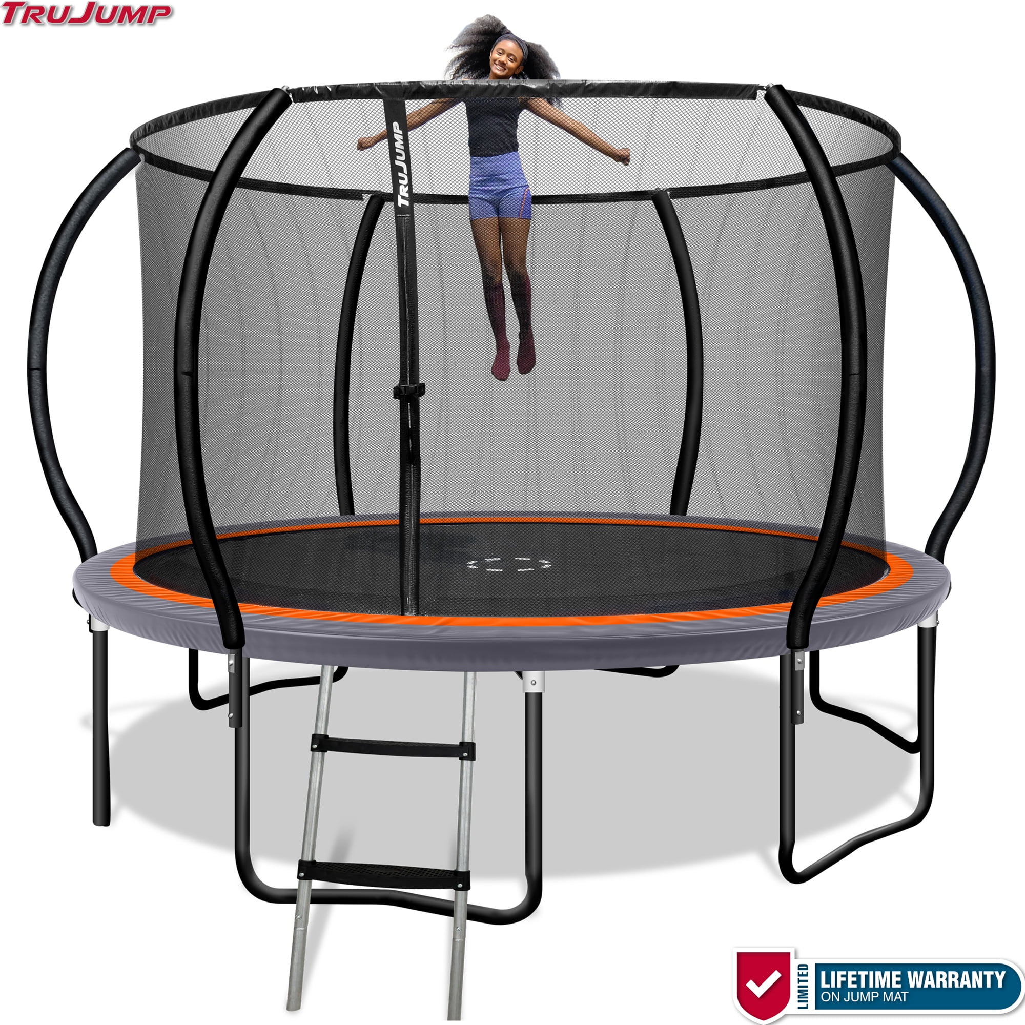 Sportspower TruJump PRO 12FT Trampoline with Enclosure System and Jump Mat with Lifetime Warranty