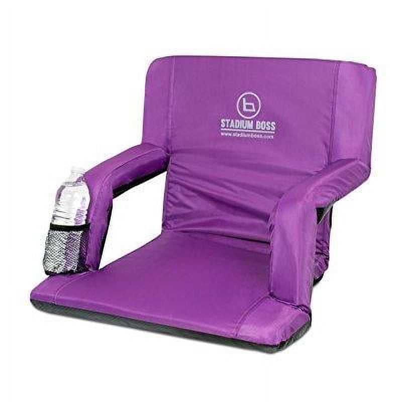 Stadium Boss Stadium Seat Reclining Bleacher Chair Folding - Purple