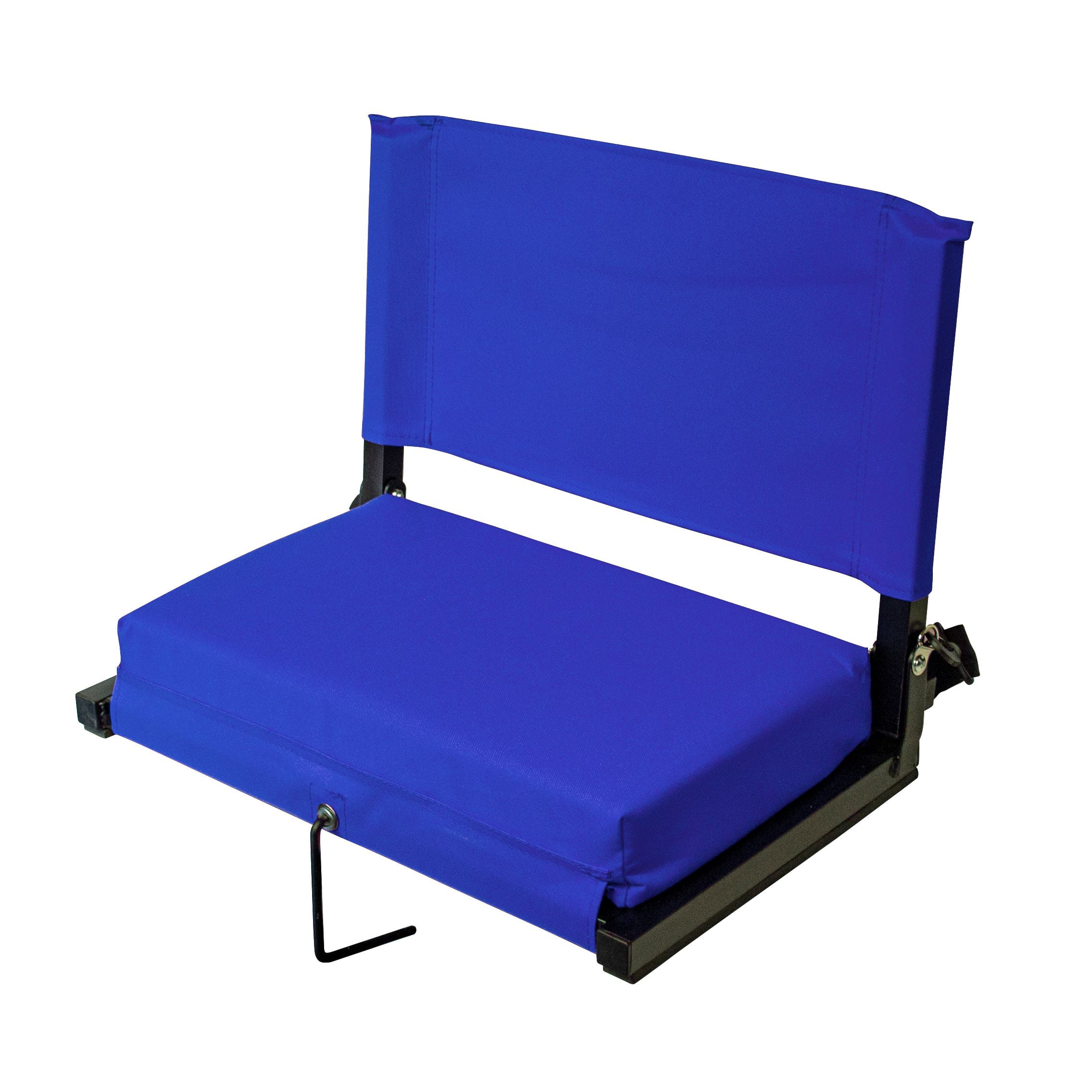 Stadium Chairs for Bleachers with Back Support by Outdoor Leisure Products, Large Ultra-Padded Seat for Complete Comfort, Easy Carry Handle with Adjustable Shoulder Strap
