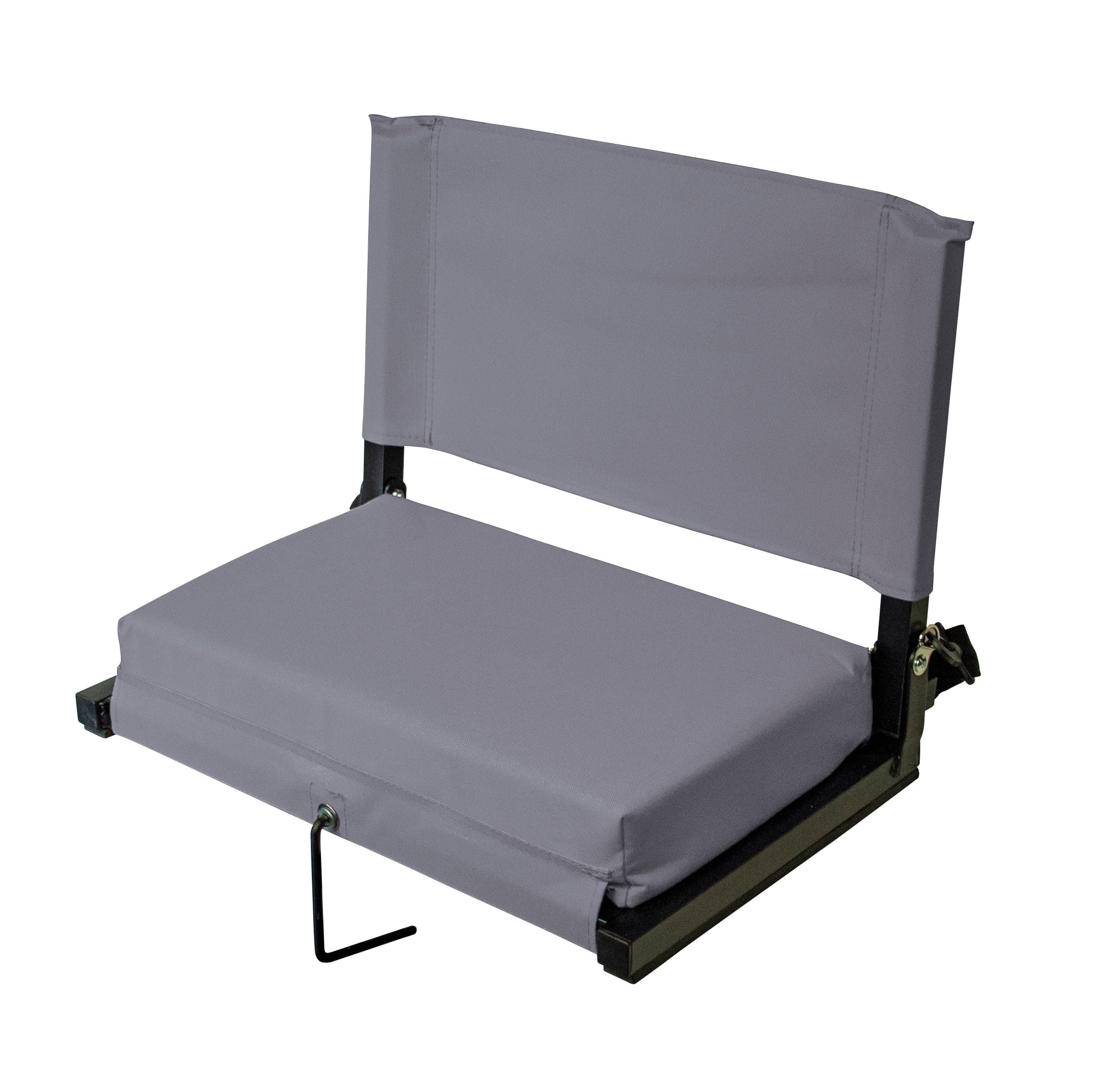 Stadium Chairs for Bleachers with Back Support by Outdoor Leisure Products, Large Ultra-Padded Seat for Complete Comfort, Easy Carry Handle with Adjustable Shoulder Strap