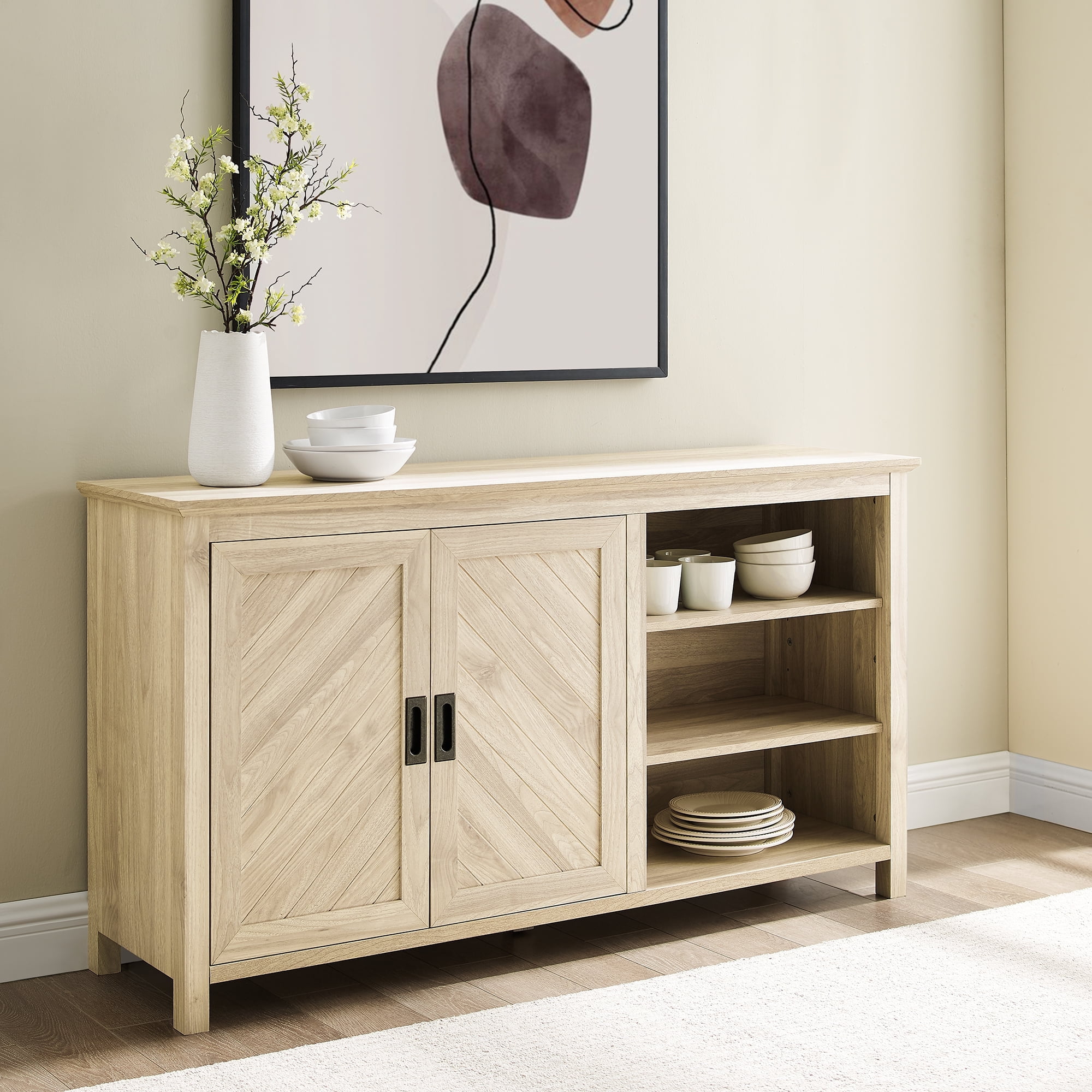 Stayton Birch Transitional 2 Door Sideboard by Walker Edison