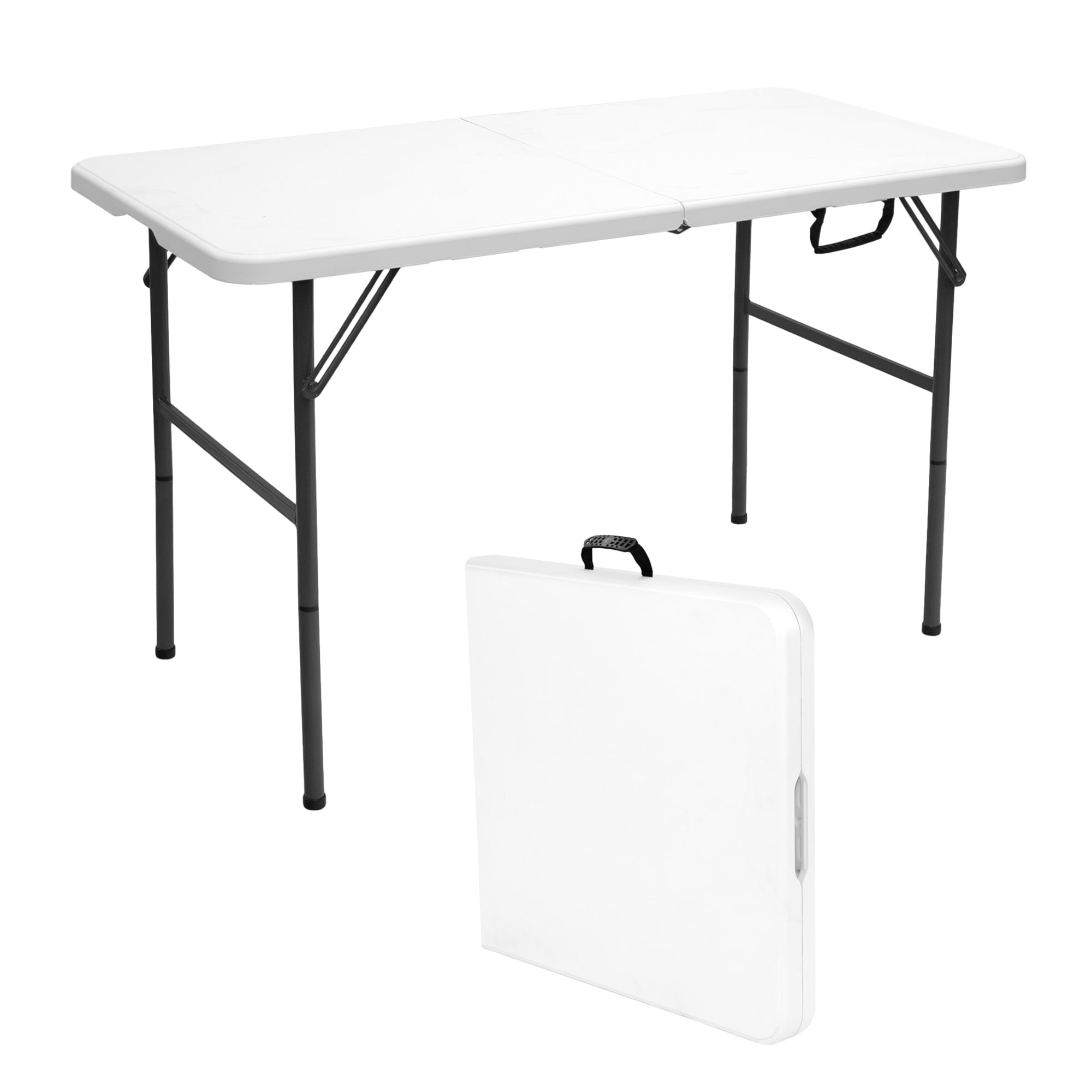 Stansport Folding Camp Table with Adjustable Legs
