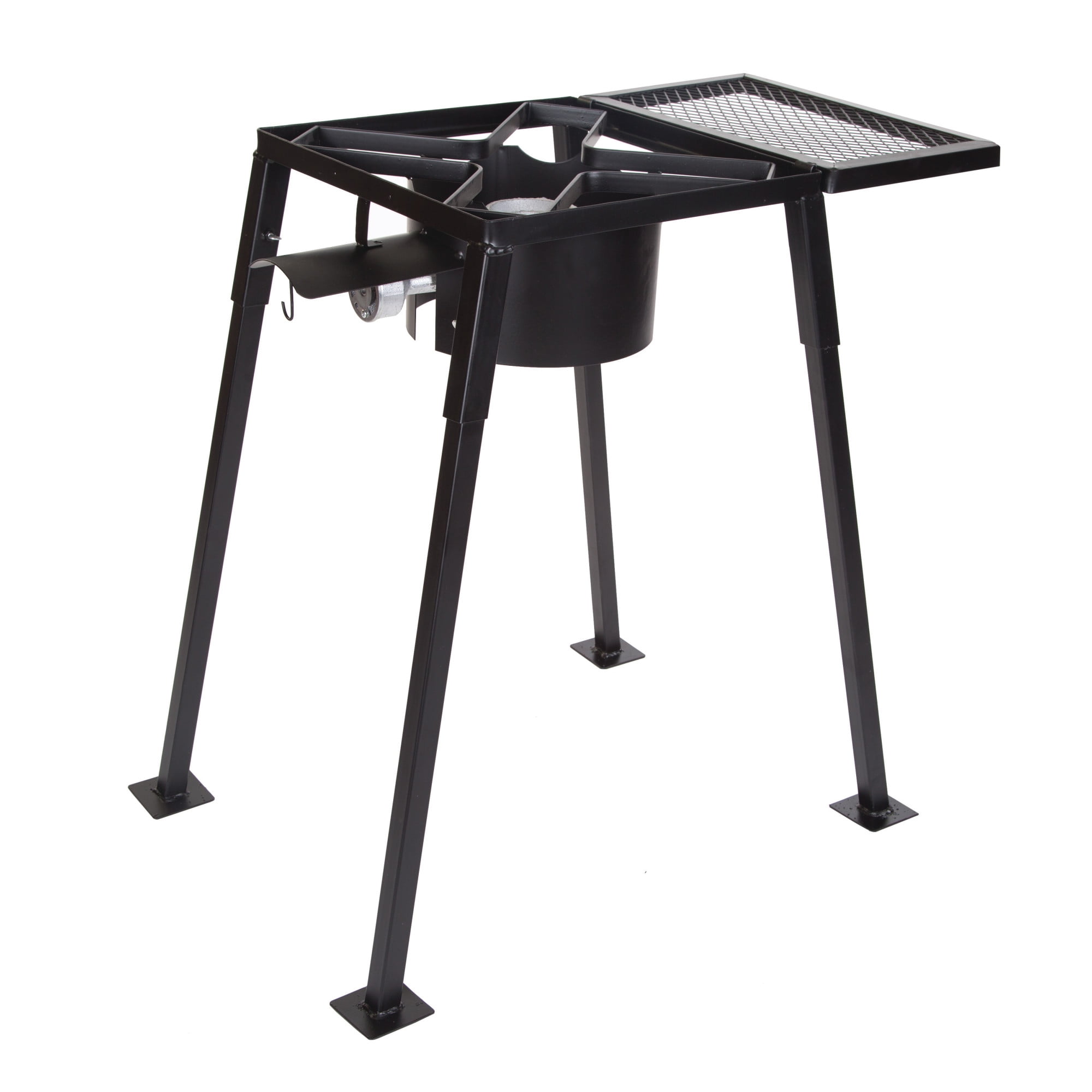 Stansport Single Burner Outdoor Propane Stove with Mesh Shelf