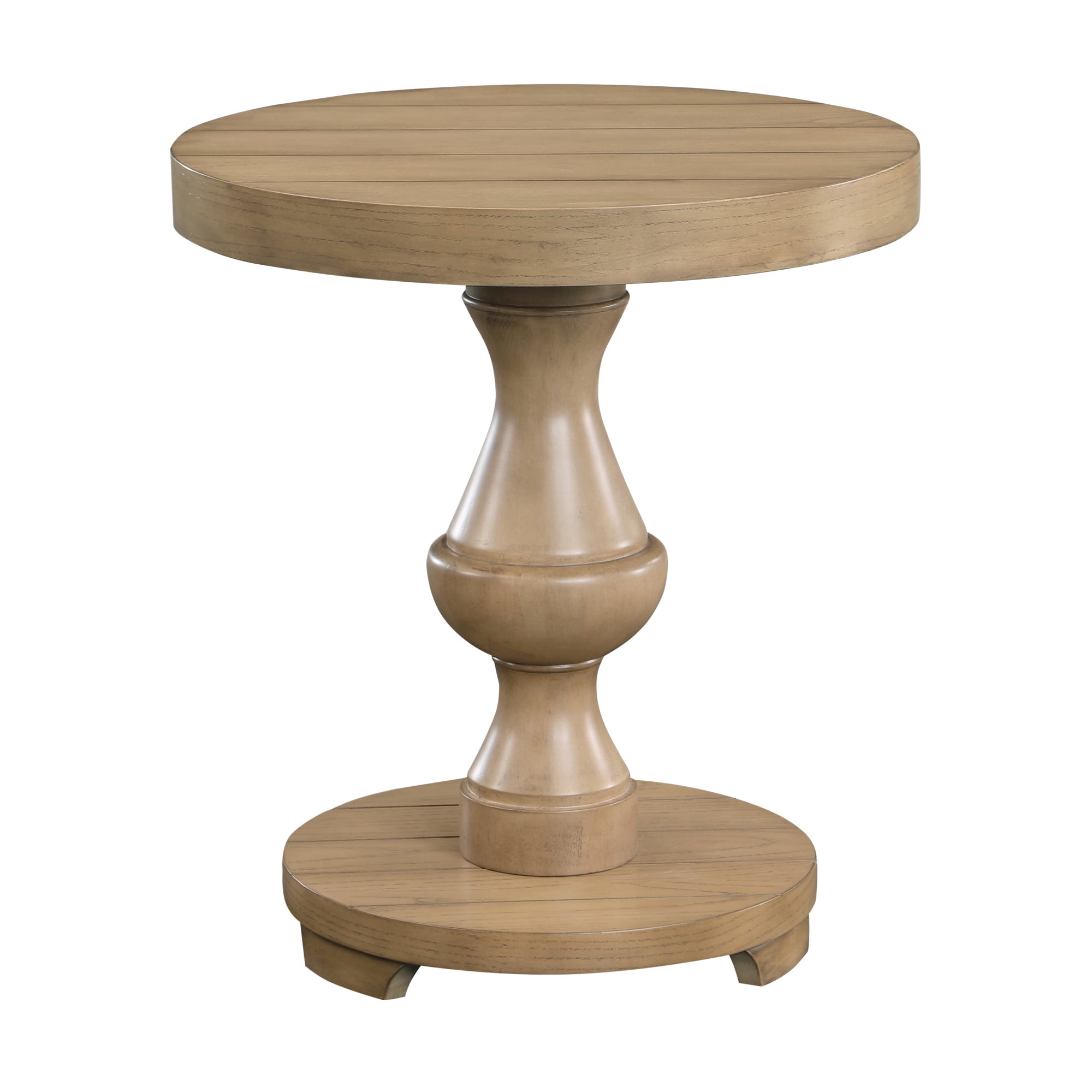 Steve Silver Dory Transitional 22" Round End Table, Sand