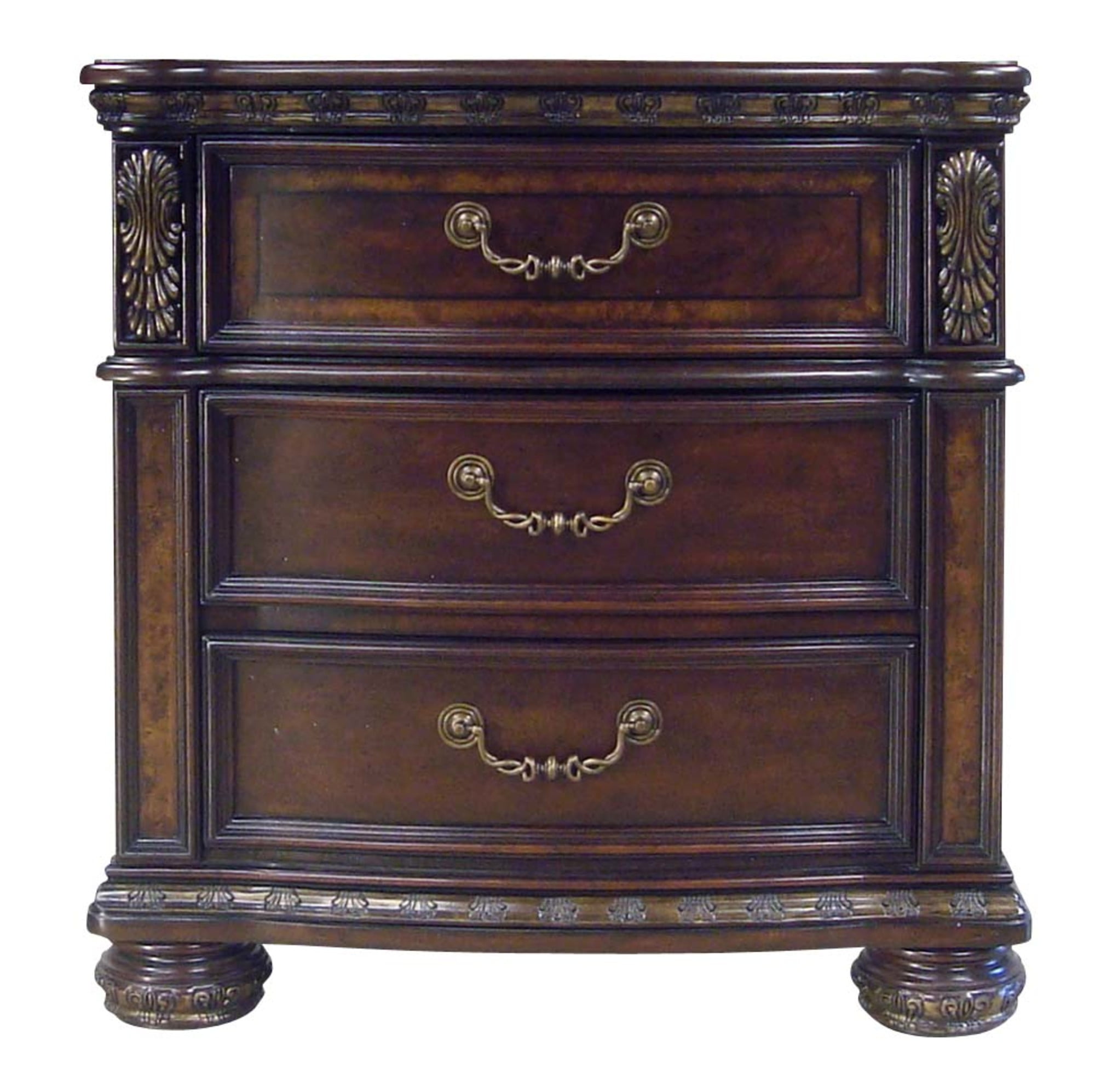 Steve Silver Monte Carlo Rich Cocoa Chocolate 3-drawer Wood Nightstand
