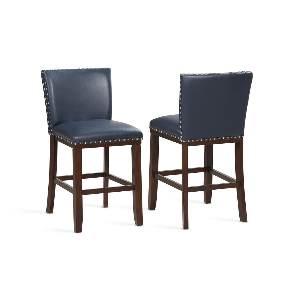 Steve Silver Tiffany Navy KD Counter Stool - set of 2