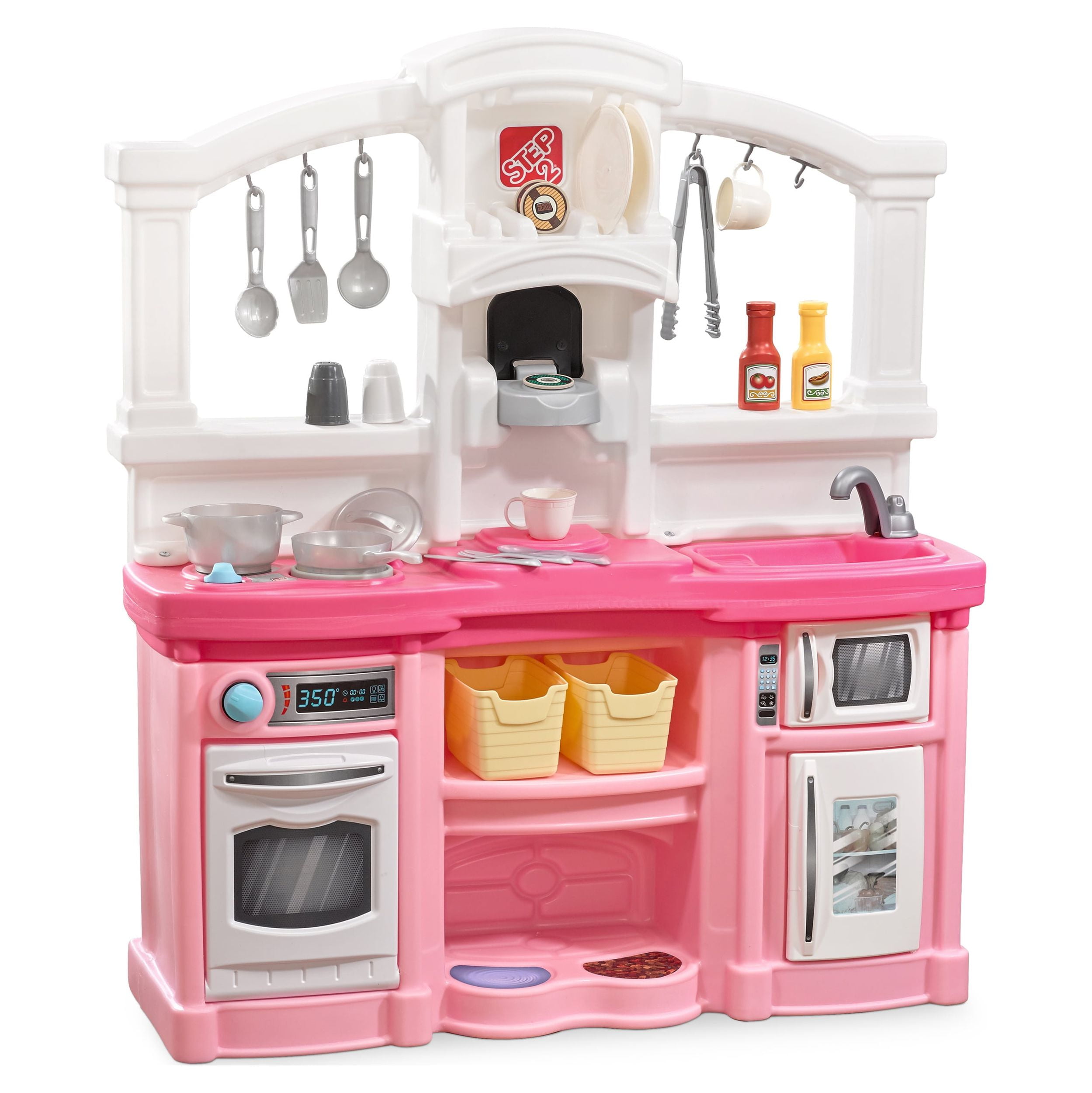 Step2 Fun with Friends Pink Kids Kitchen Pretend Play Set