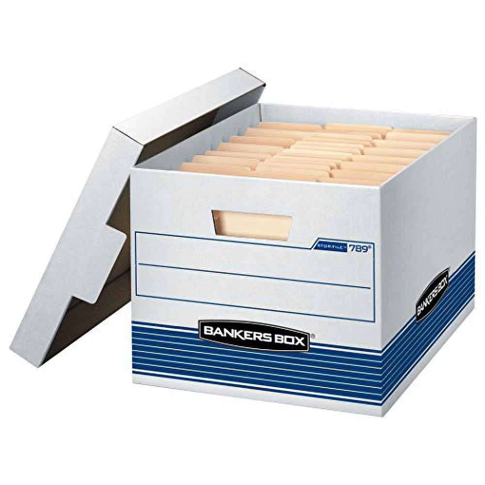 Bankers Box Stor/File Medium-Duty Storage Boxes, Letter/Legal, 12 Pack (00789)