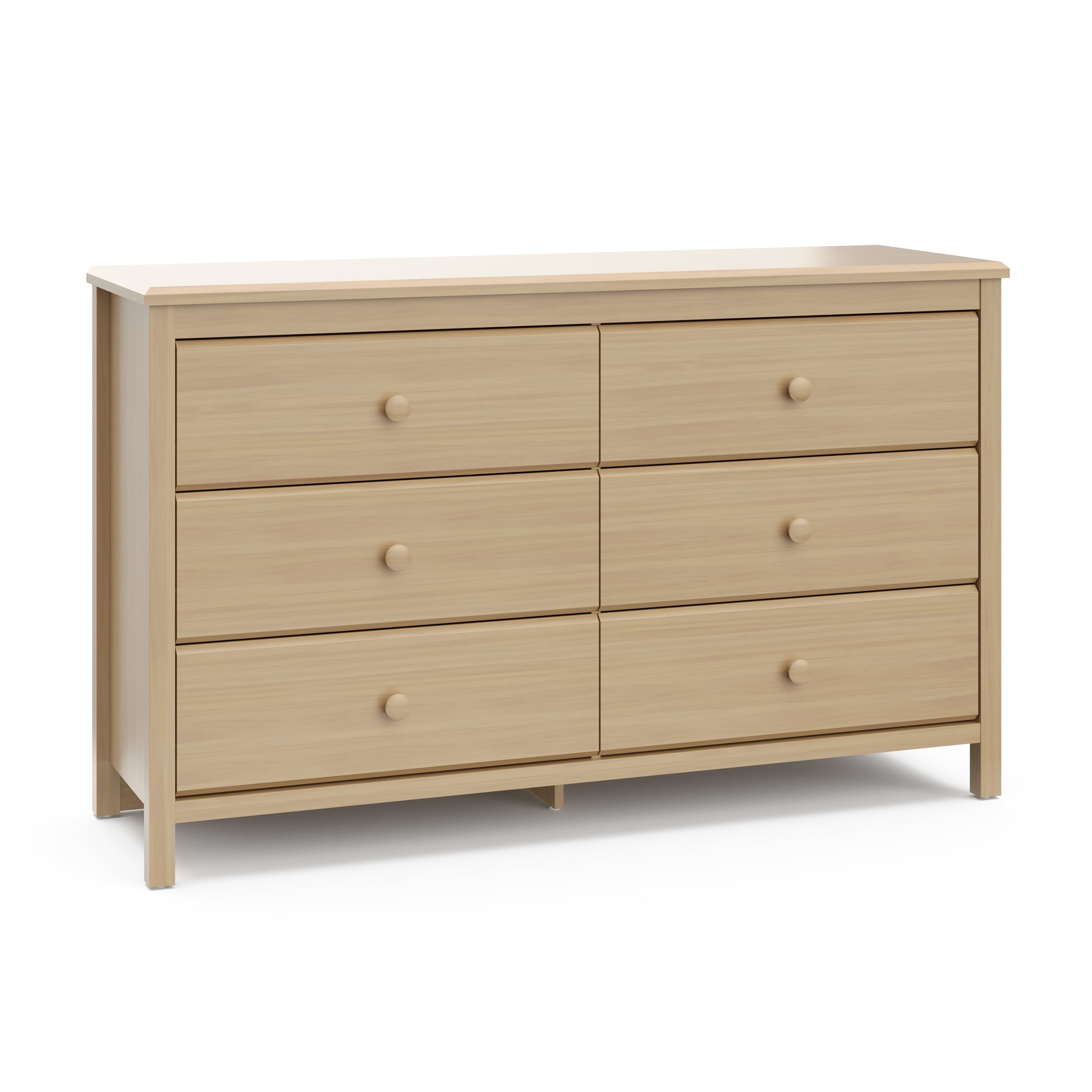 Storkcraft Alpine 6 Drawer Nursery Double Dresser, Driftwood
