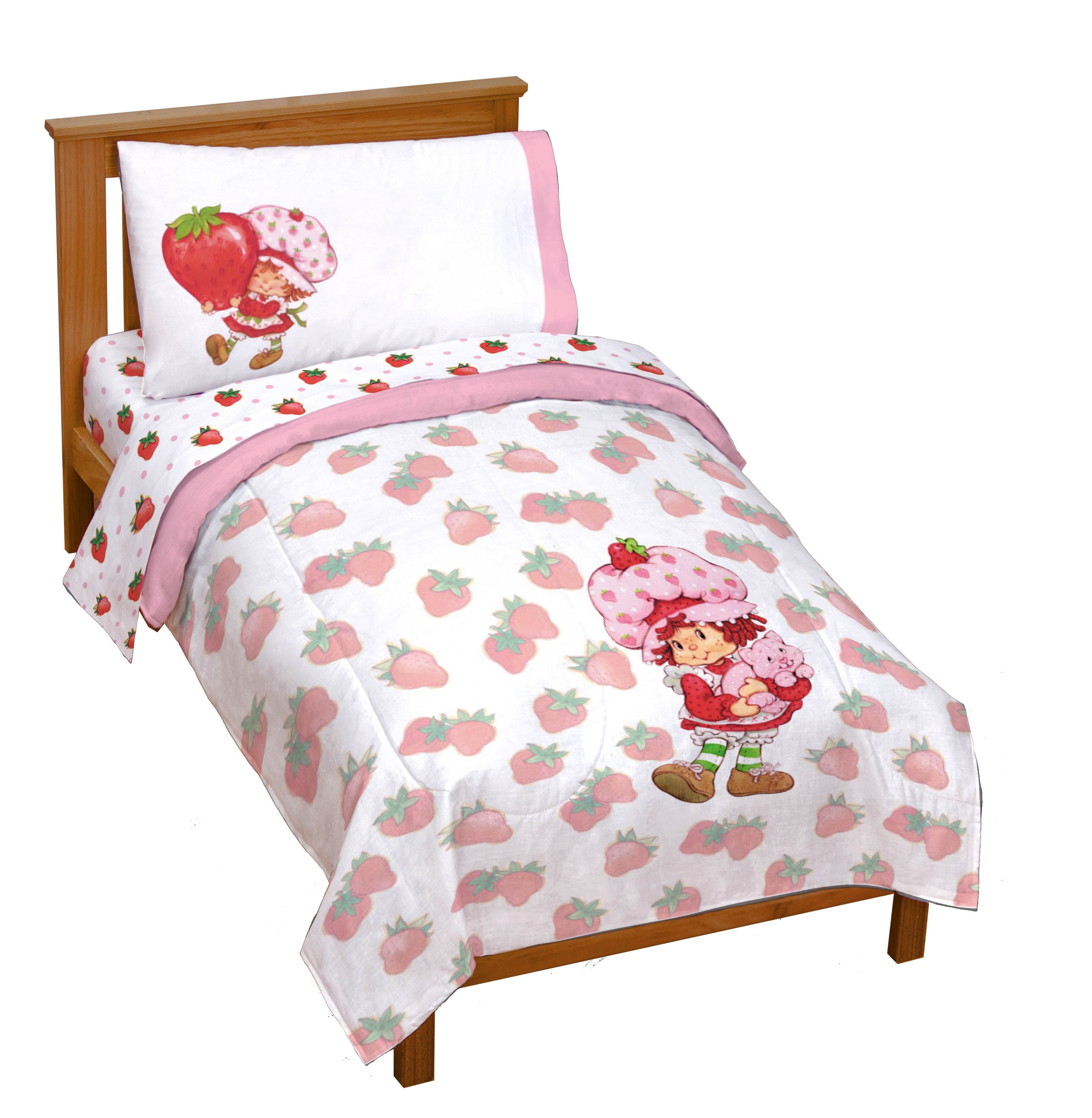 Strawberry Shortcake Berry Berry 4 Piece Toddler Size Comforter Set