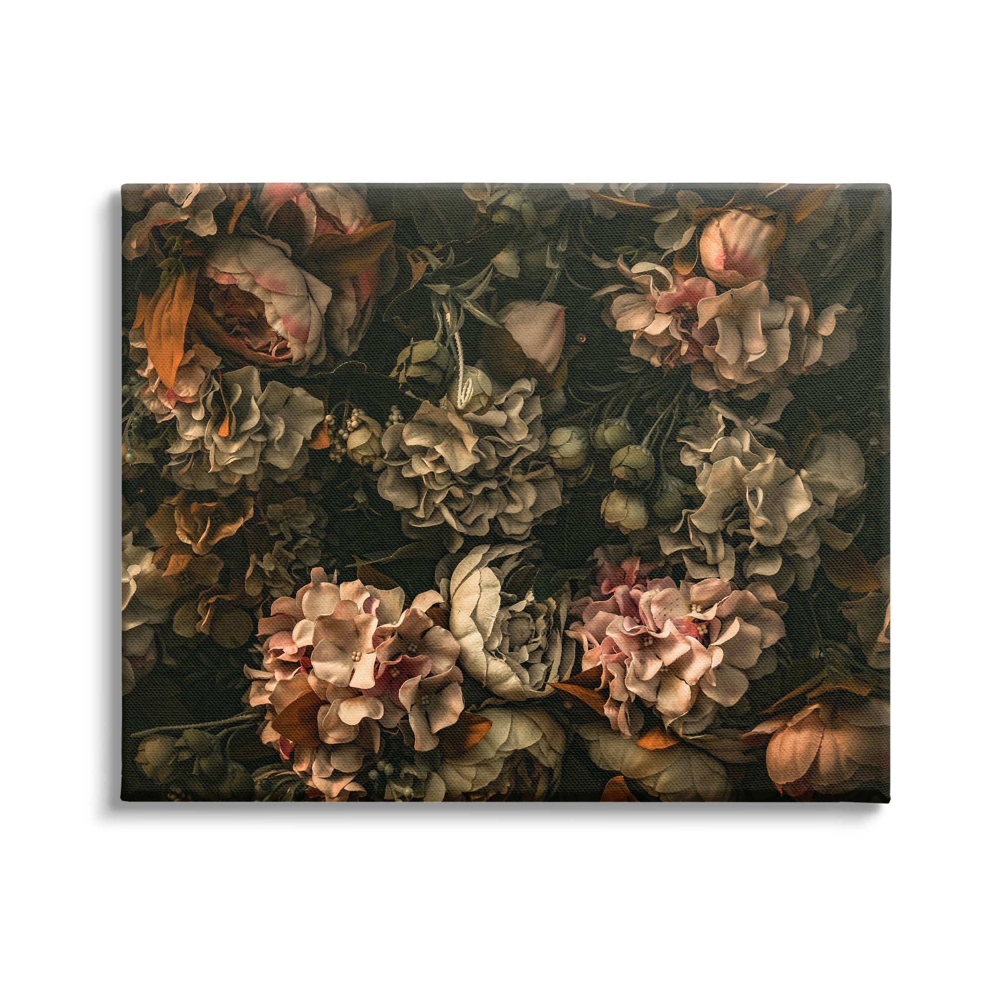 Stupell Industries Dark Moody Floral Botanical Closeup Detailed Design , 48 x 36, Design by Incado