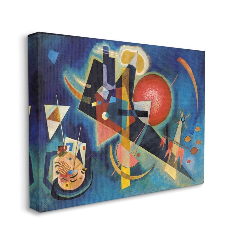 Stupell Industries In Blue Traditional Kandinsky Abstract Shape Painting Canvas Wall Art Design by Wassily Kandinsky, 30" x 40"