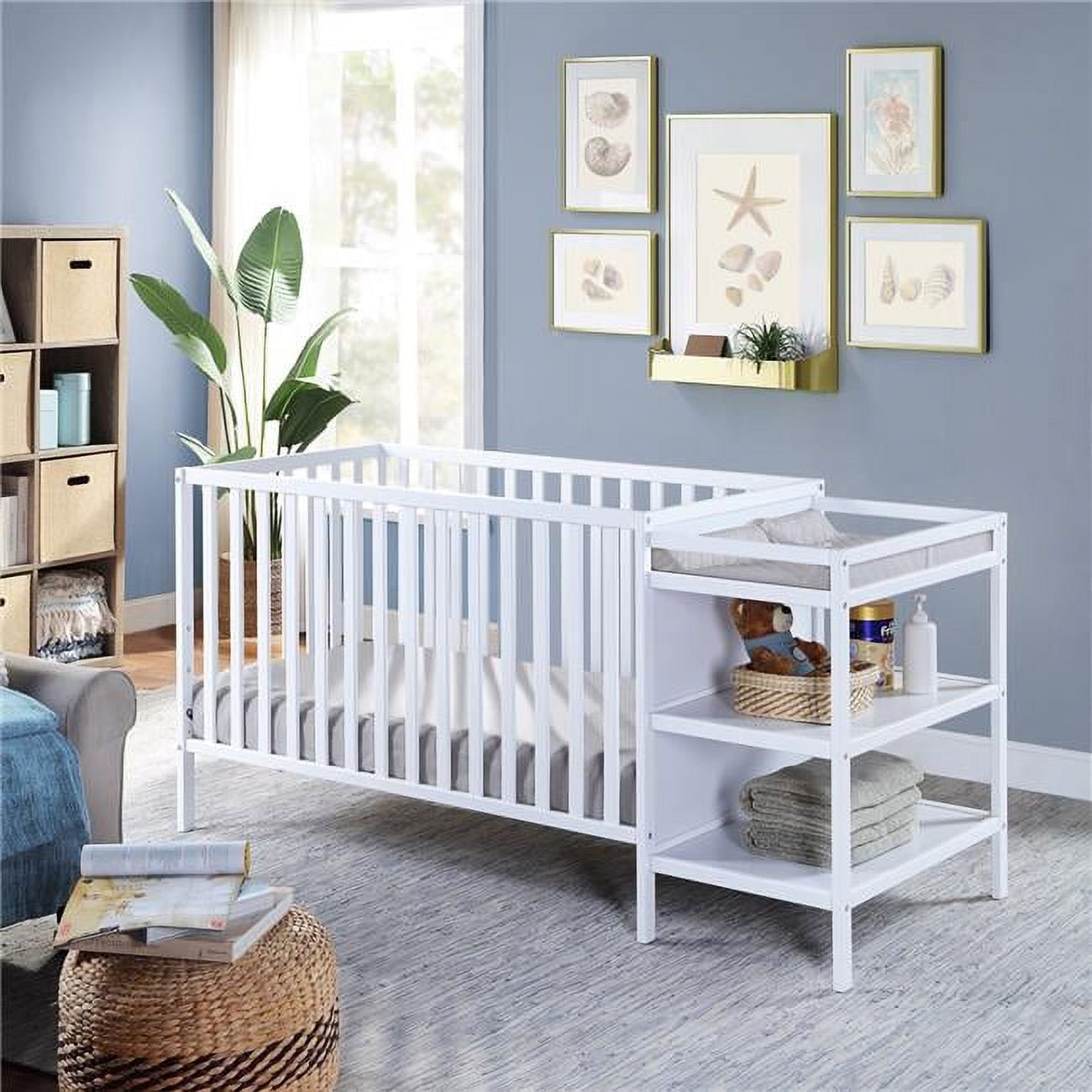 Suite Bebe Palmer Crib & Changer Combo, White