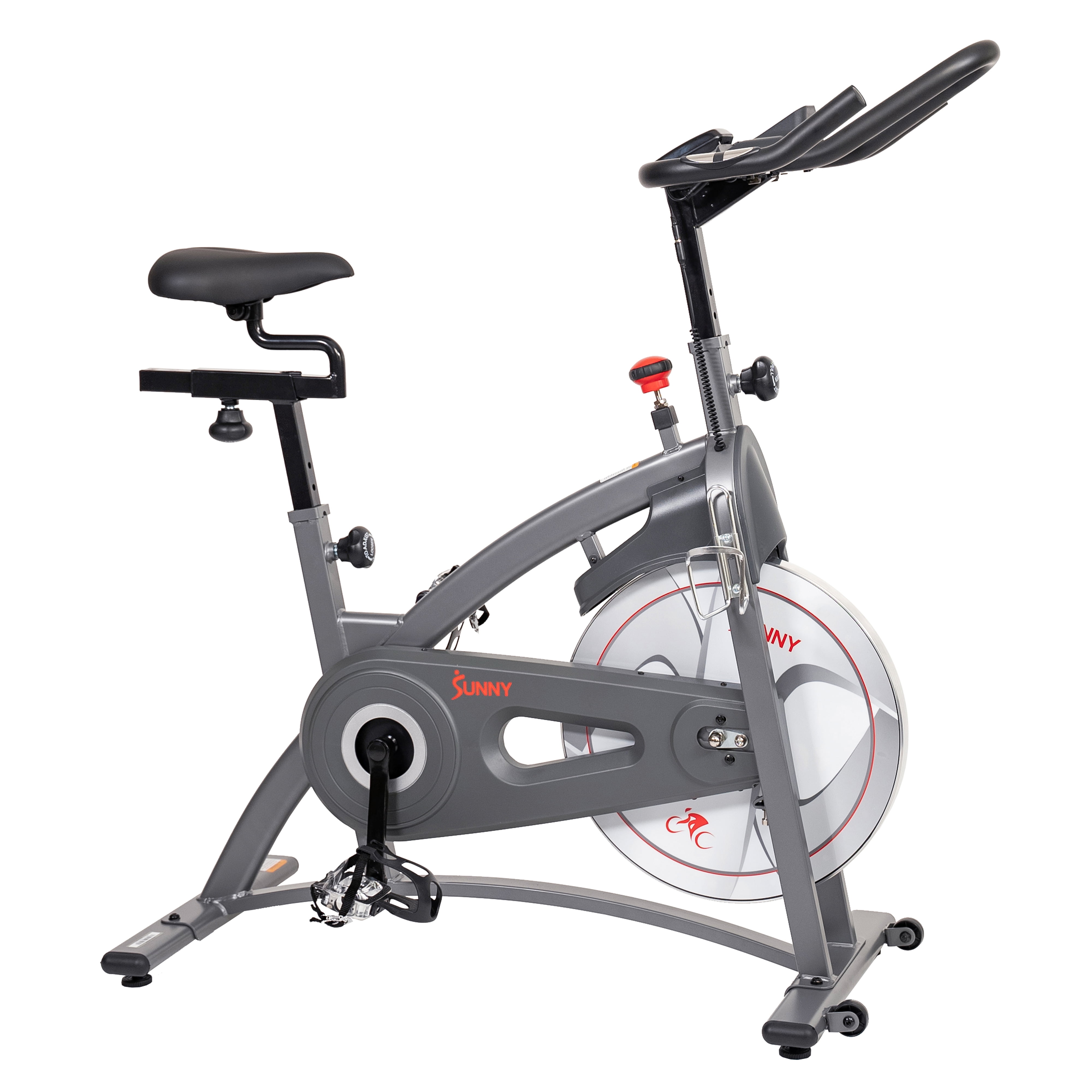Sunny Health & Fitness Endurance Magnetic Belt Drive Indoor Cycle Exercise Bike for Stationary Cardio w Free SunnyFit® App Membership SF-B1877