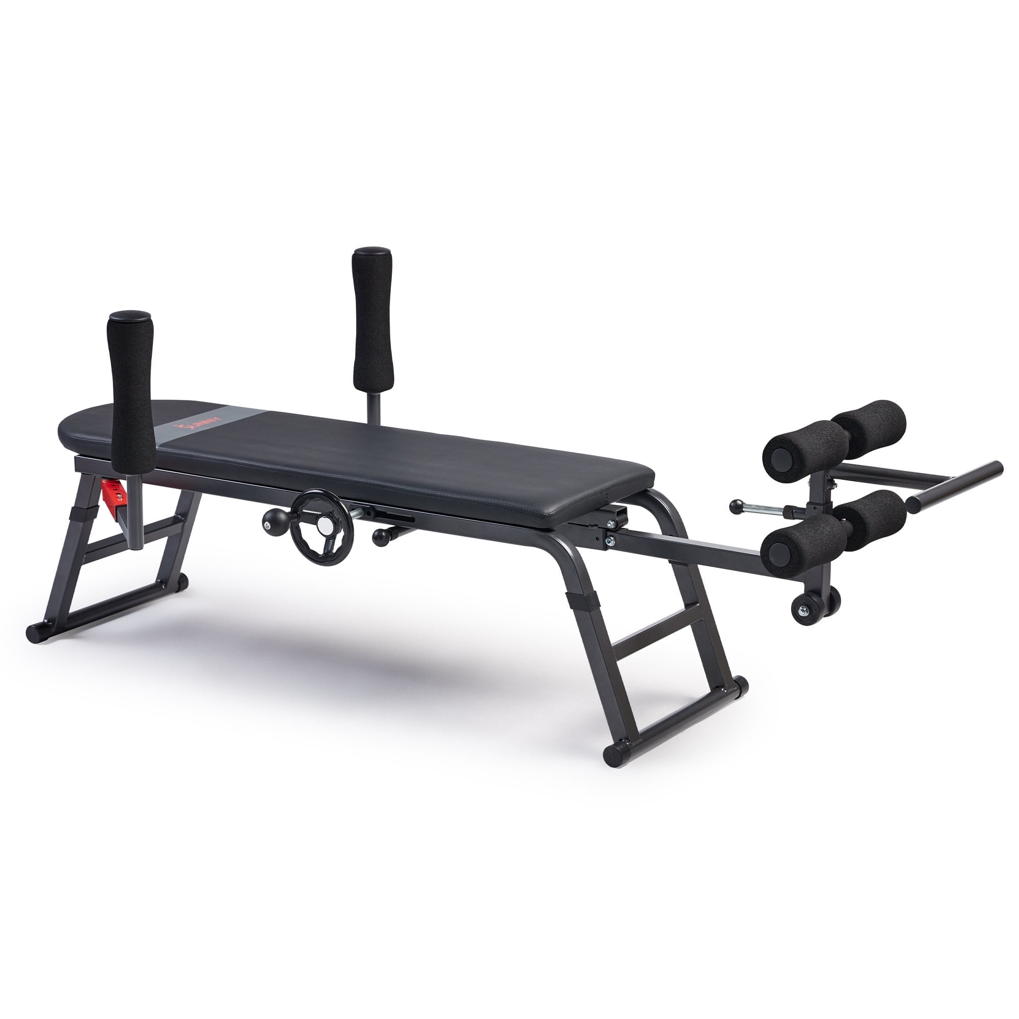 Sunny Health & Fitness Stretch Inversion Table Equipment, 400 lb Capacity w Free SunnyFit® App