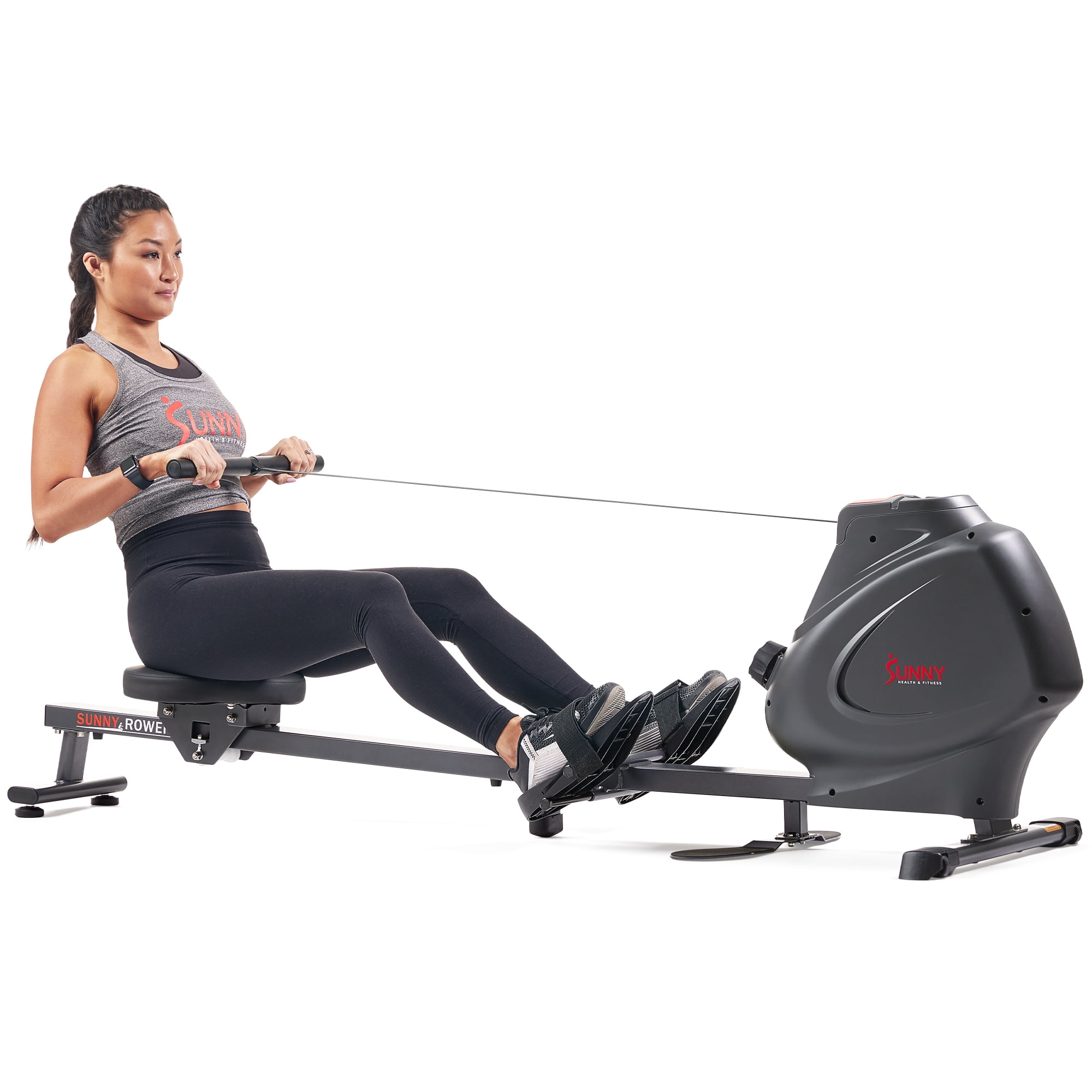 Sunny Health & Fitness Premium Magnetic Rowing Machine, Indoor Rower w Smart Bluetooth & FREE SunnyFit® App - SF-RW5941SMART