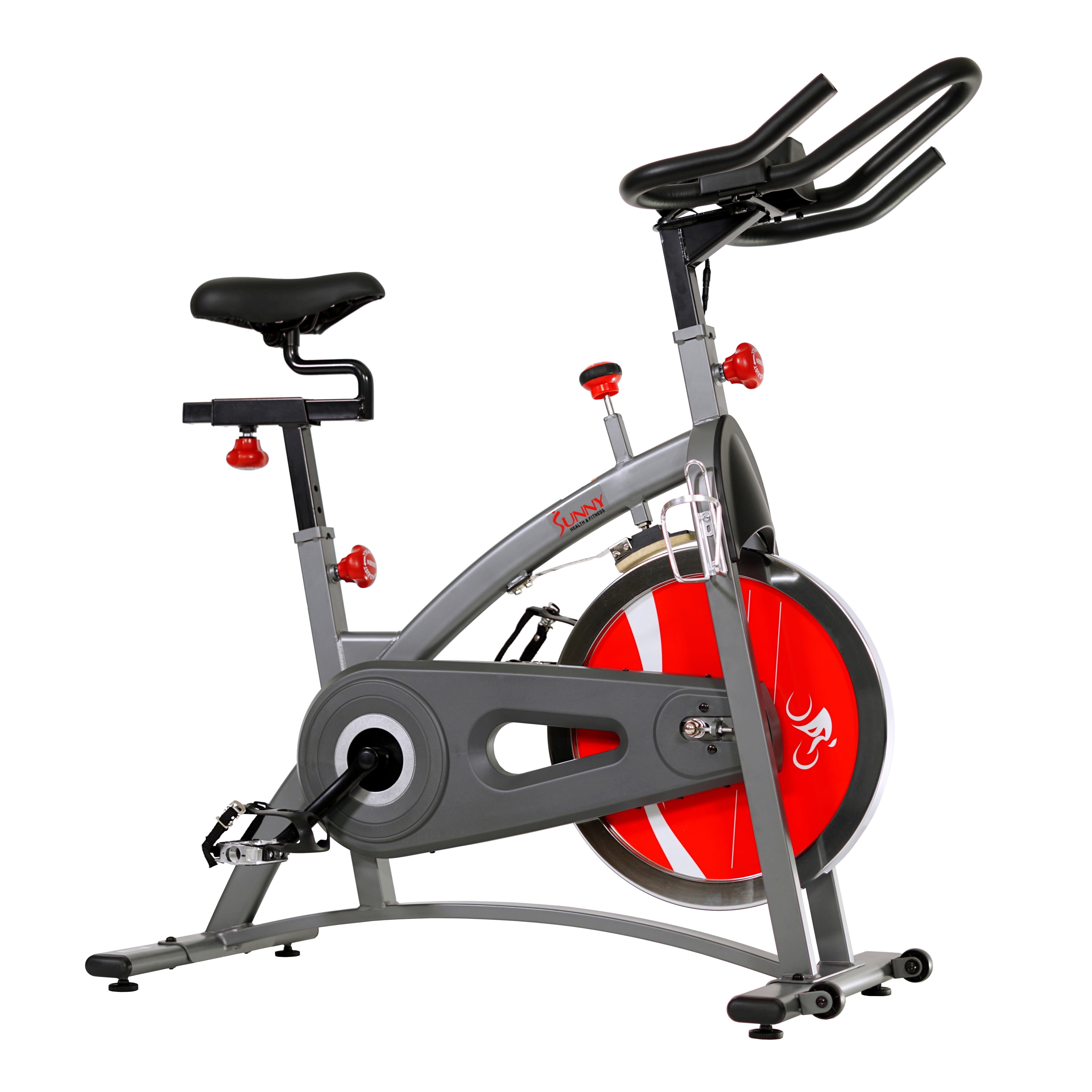 Sunny Health & Fitness SF-B1423 Belt Drive Indoor Cycling Bike Exercise Bike w/ LCD Monitor
