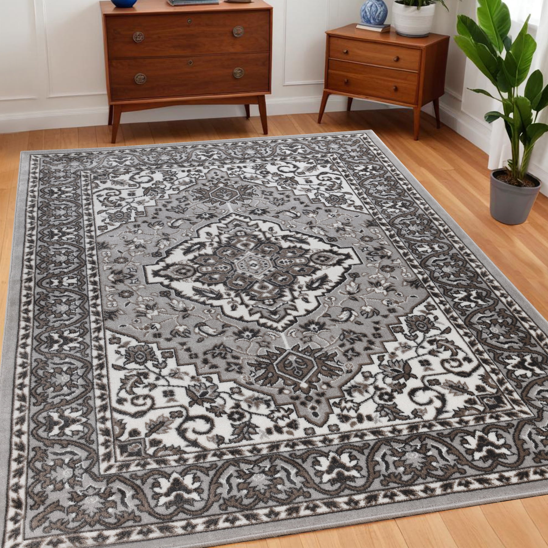 Superior Glendale Oriental Medallion Indoor Area Rug, 7'x9', Rivulet