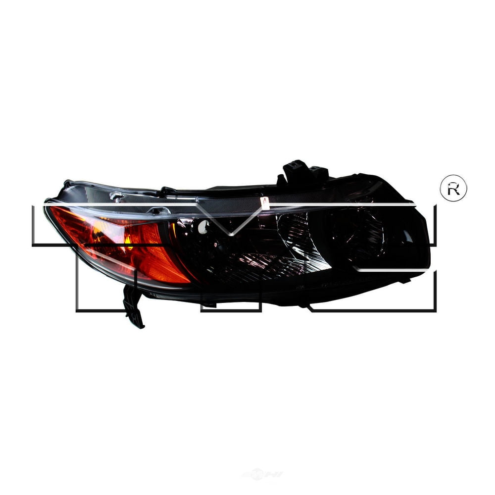 TYC 20-6735-01-9 Right Headlight Assembly for 2006-2007 Honda Civic HO2519111 Fits 2007 Honda Civic